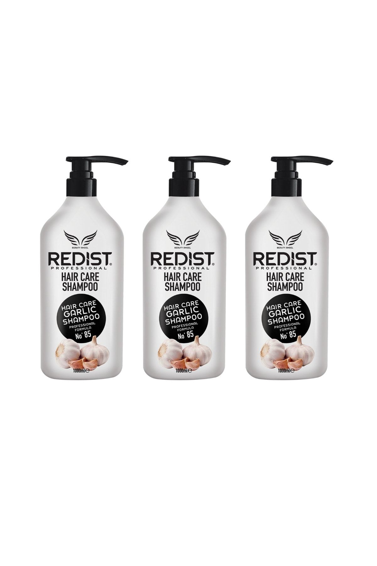 Redist Dökülme Önleyici Sarımsak Özlü Saç Bakım Şampuanı 1000 ml 3 Adet Eko Paket