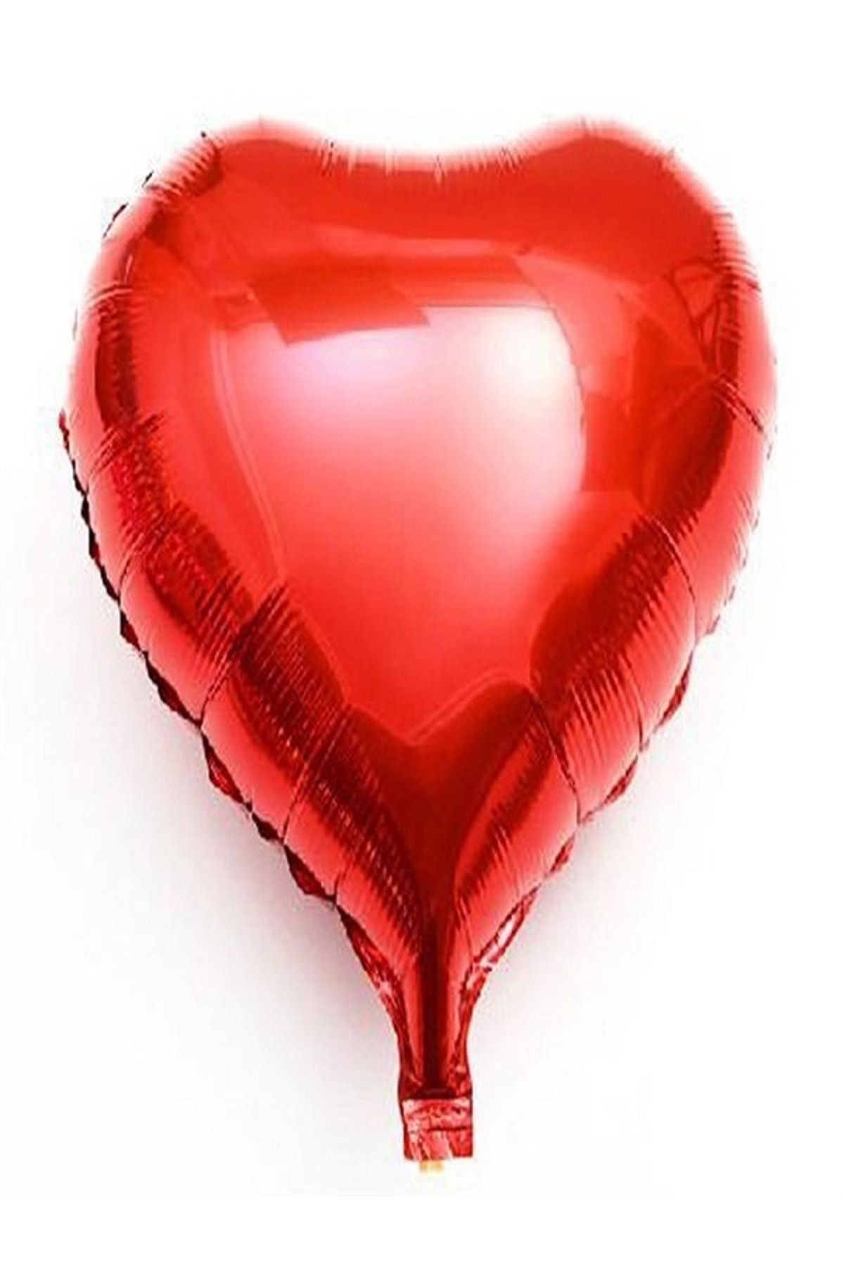 Renkli Parti Kalp Folyo Balon Sevgililer Günü - Evlenme Teklifi Süsleme 40cm 10 Adet