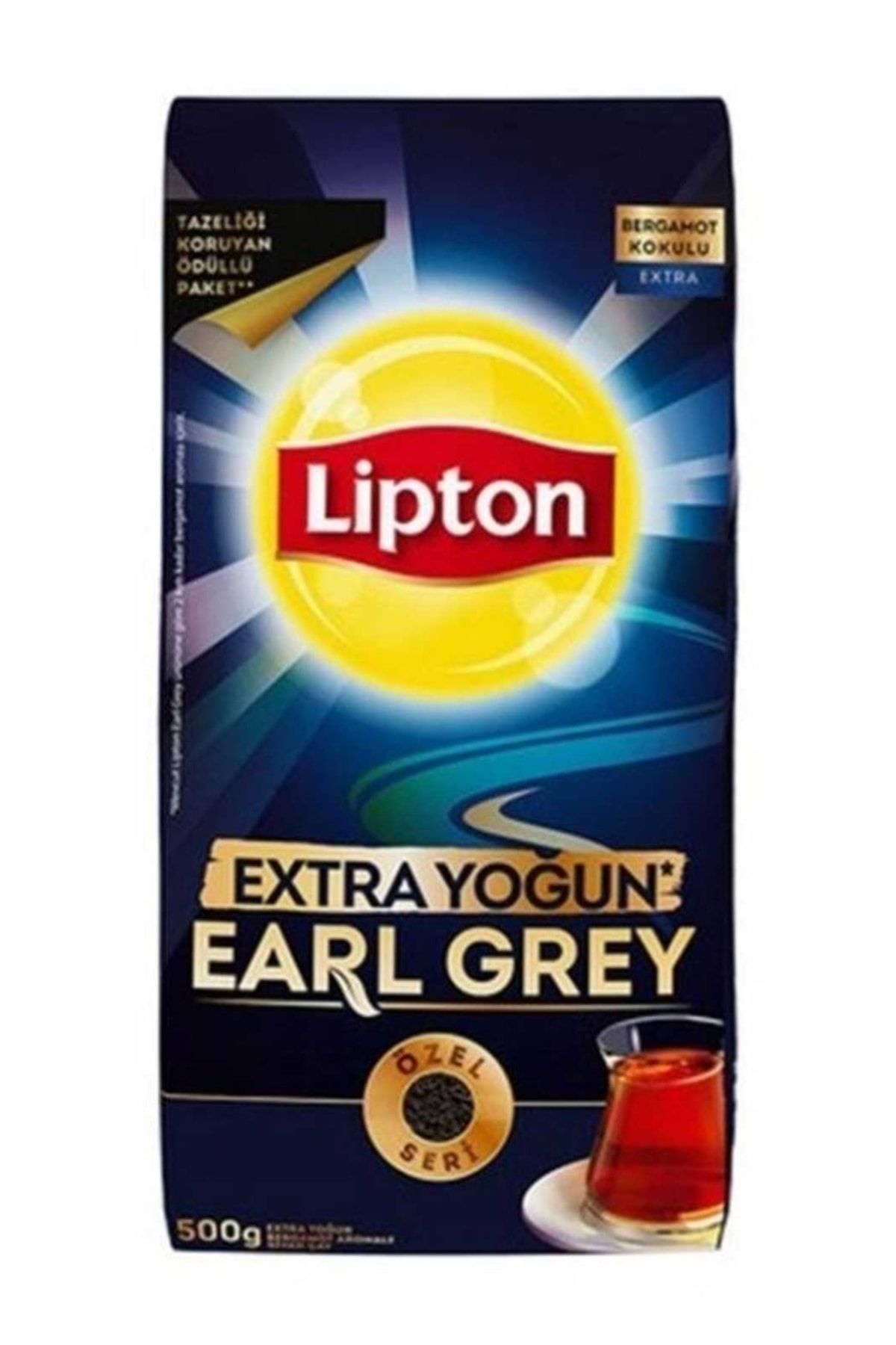 Lipton Extra Yoğun Earl Grey Bergamot Aromalı Siyah Dökme Çay 500gr 6 Paket
