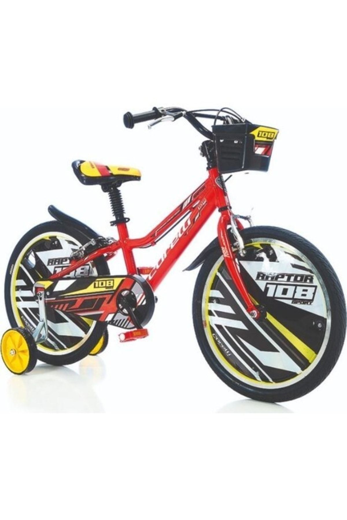 Corelli Raptor 16 Jant Erkek Çocuk Bisikleti Kırmızı Siyah
