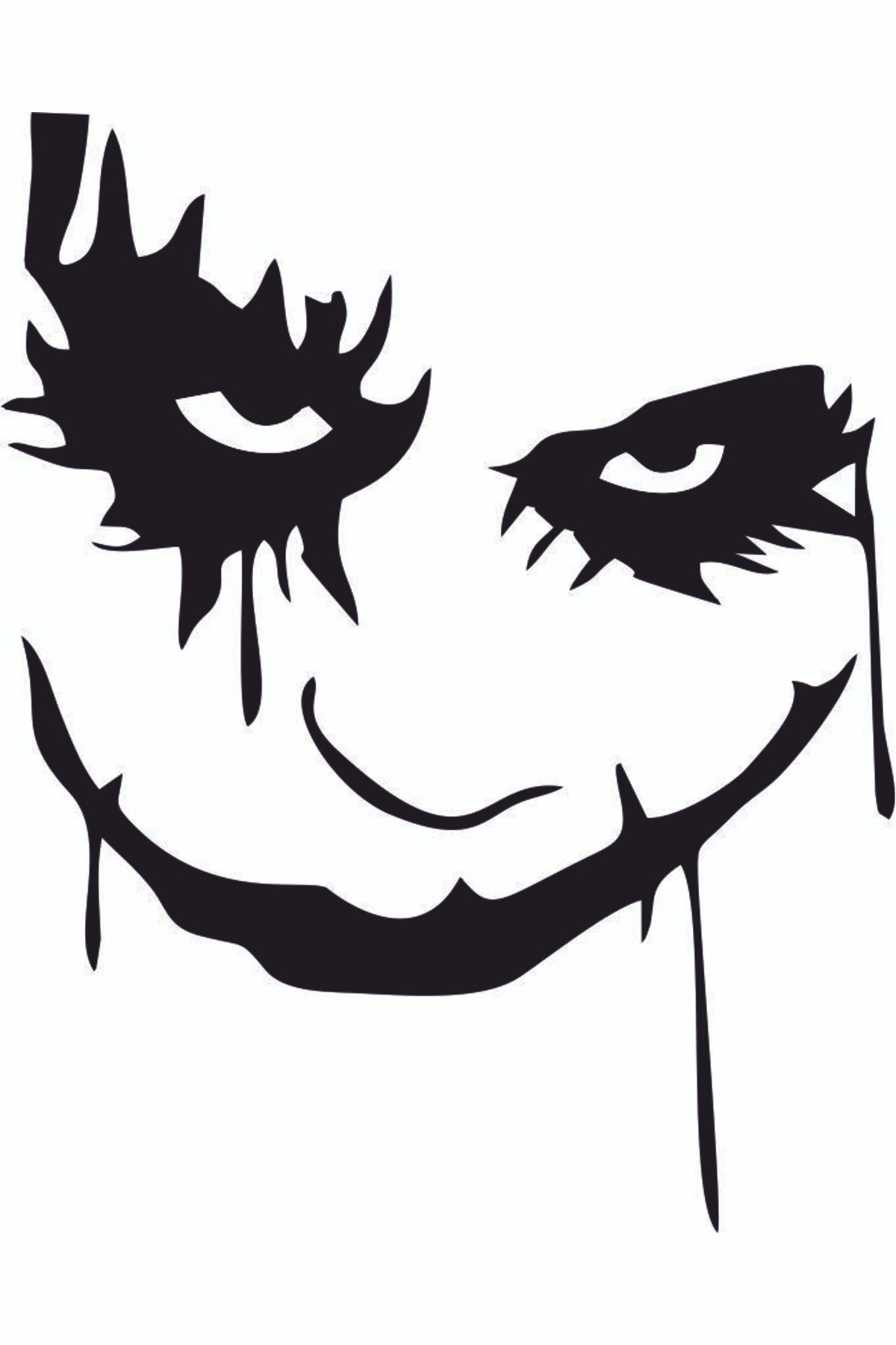 3M Joker Yüzü Maske Sticker