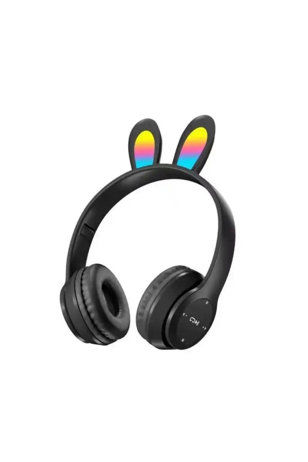 Mi7a Bluetooth Kulaklık P47r Tavşan Kulaklık Rgb Işıklı Çocuk Kulaklık