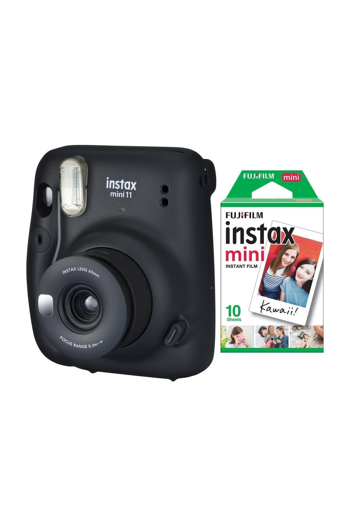 Fujifilm instax mini 11 Siyah Fotoğraf Makinesi 10lu Film