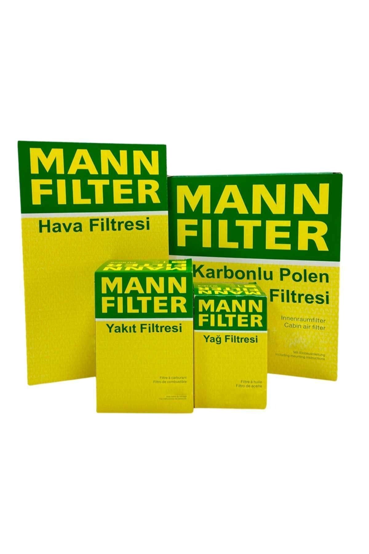 Mann Filter Uzmanparça Vw Passat B8 1.6 2.0 Tdı Dizel Mann Filtre Seti 2015-2019 | Hava+yağ+yakıt+karbonlu Polen