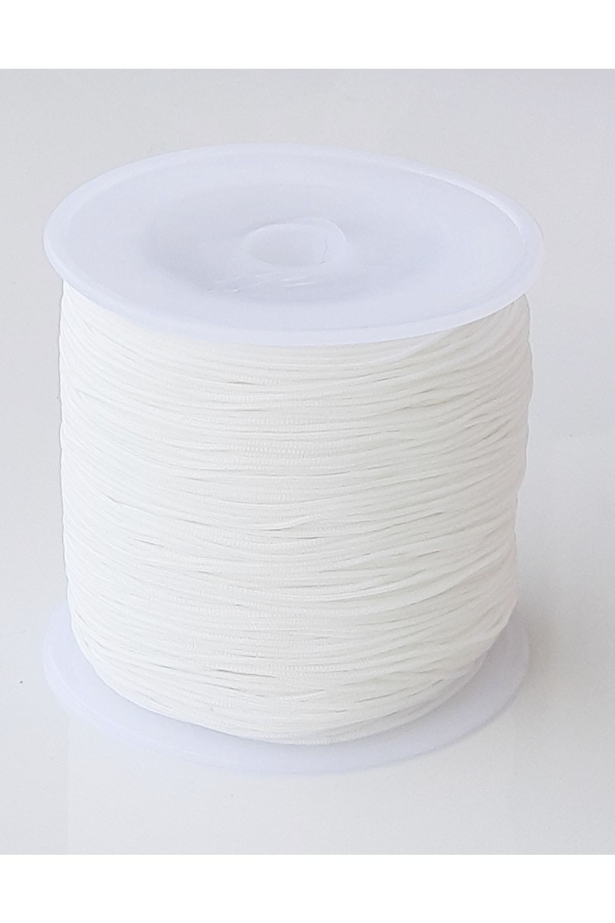 Kezban Tekstil Beyaz Renkli Paraşüt Ipi Bileklik Ipi 0,8 Mm 100 Metre