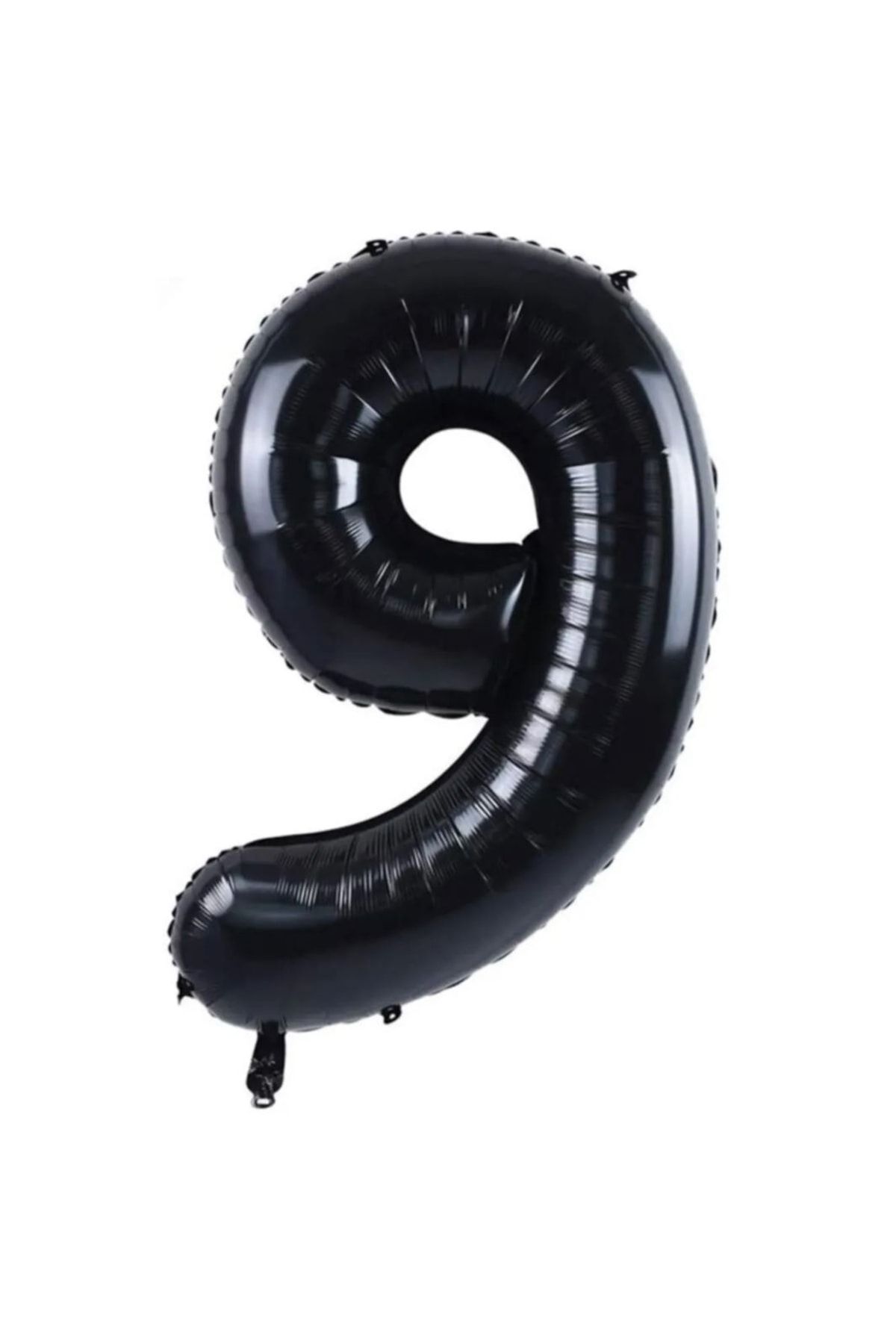 Aşkın Parti Evi 9 Rakam Folyo Balon Siyah 100 cm Parti Balonu