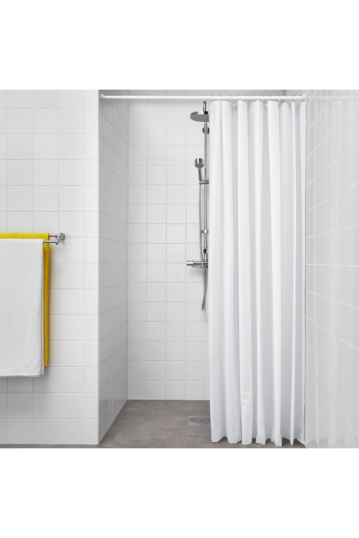 IKEA Duş Perdesi 180x200 Cm Beyaz