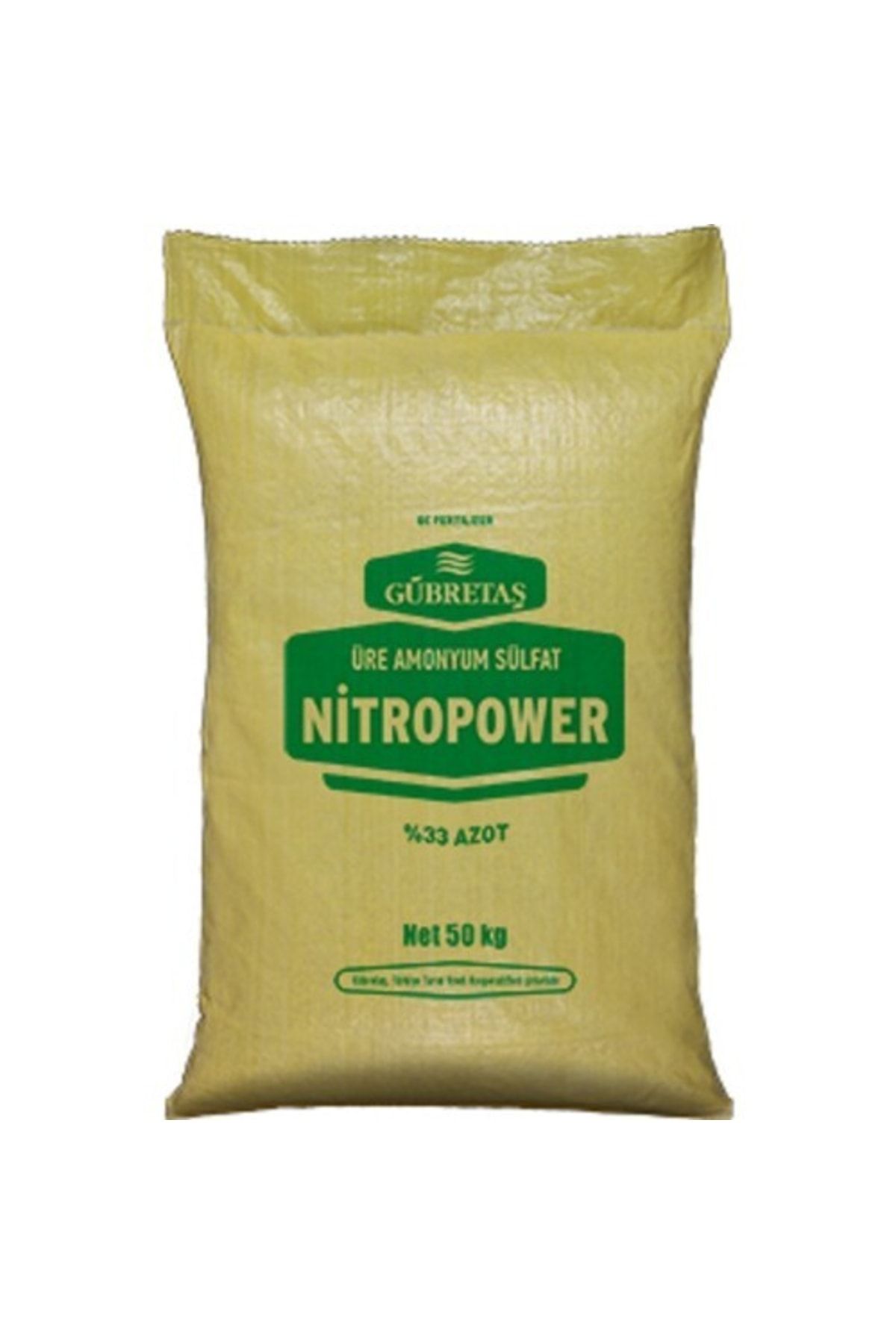 Gübretaş Nitropower Bitki Besini Üre Amonyum Sulfat Demir Suda Çözünür Kükürt %33 Azot Gübresi 50 Kg