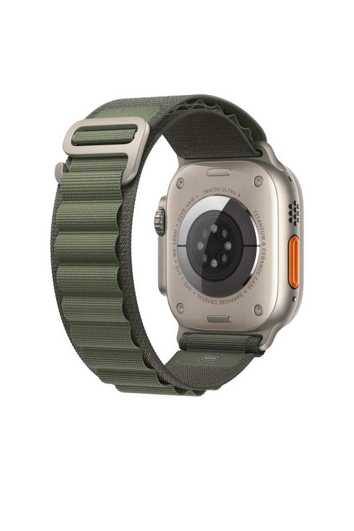 Bilişim Aksesuar Apple Watch Uyumlu 38mm 40mm 41mm 1/2/3/4/5/6/se/7/8/ultra Kordon Alpine Loop Kordon Yeşil