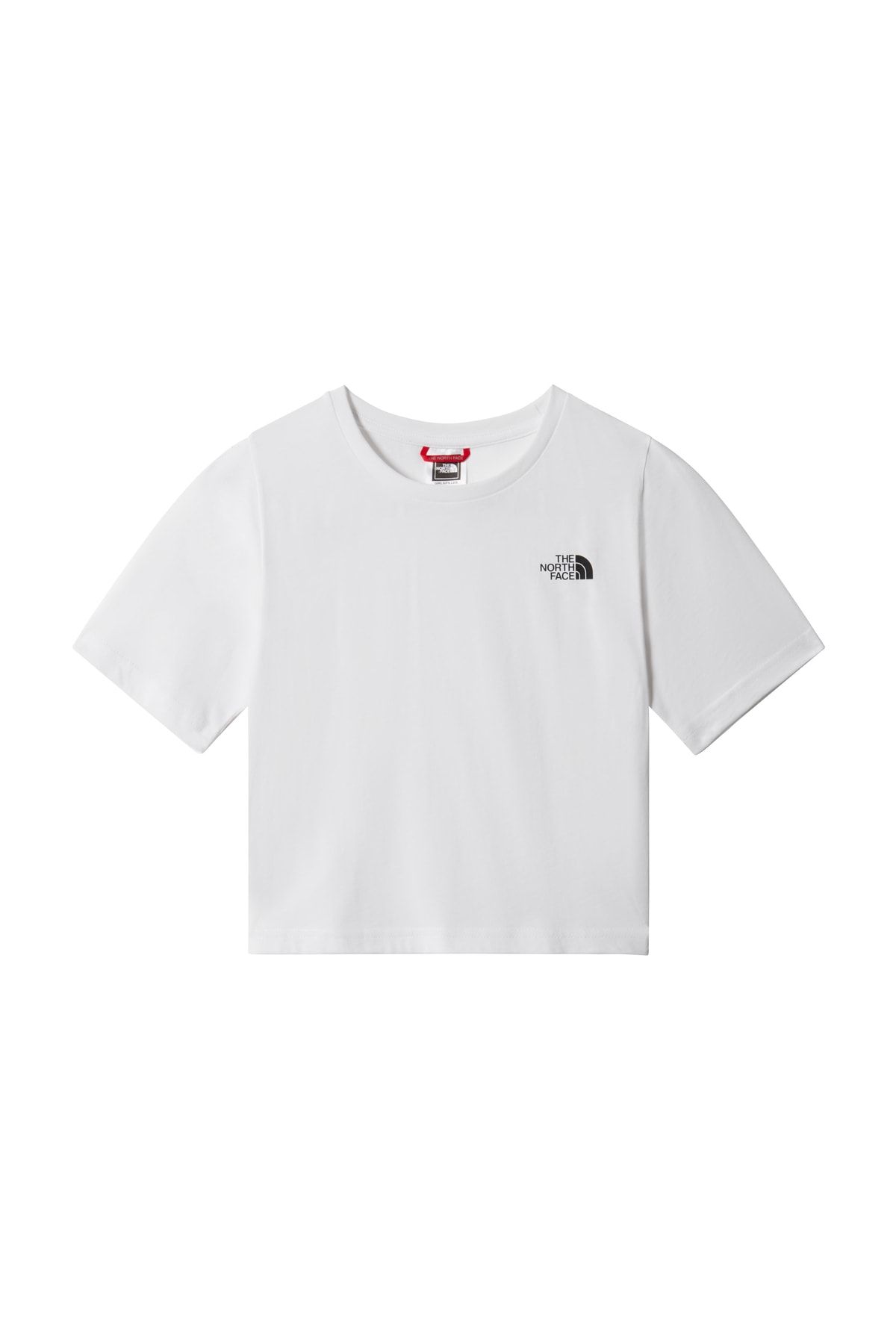 The North Face G S/s Sımple Dome Cropped Tee Unisex Beyaz Tshirt Nf0a7r1nfn41