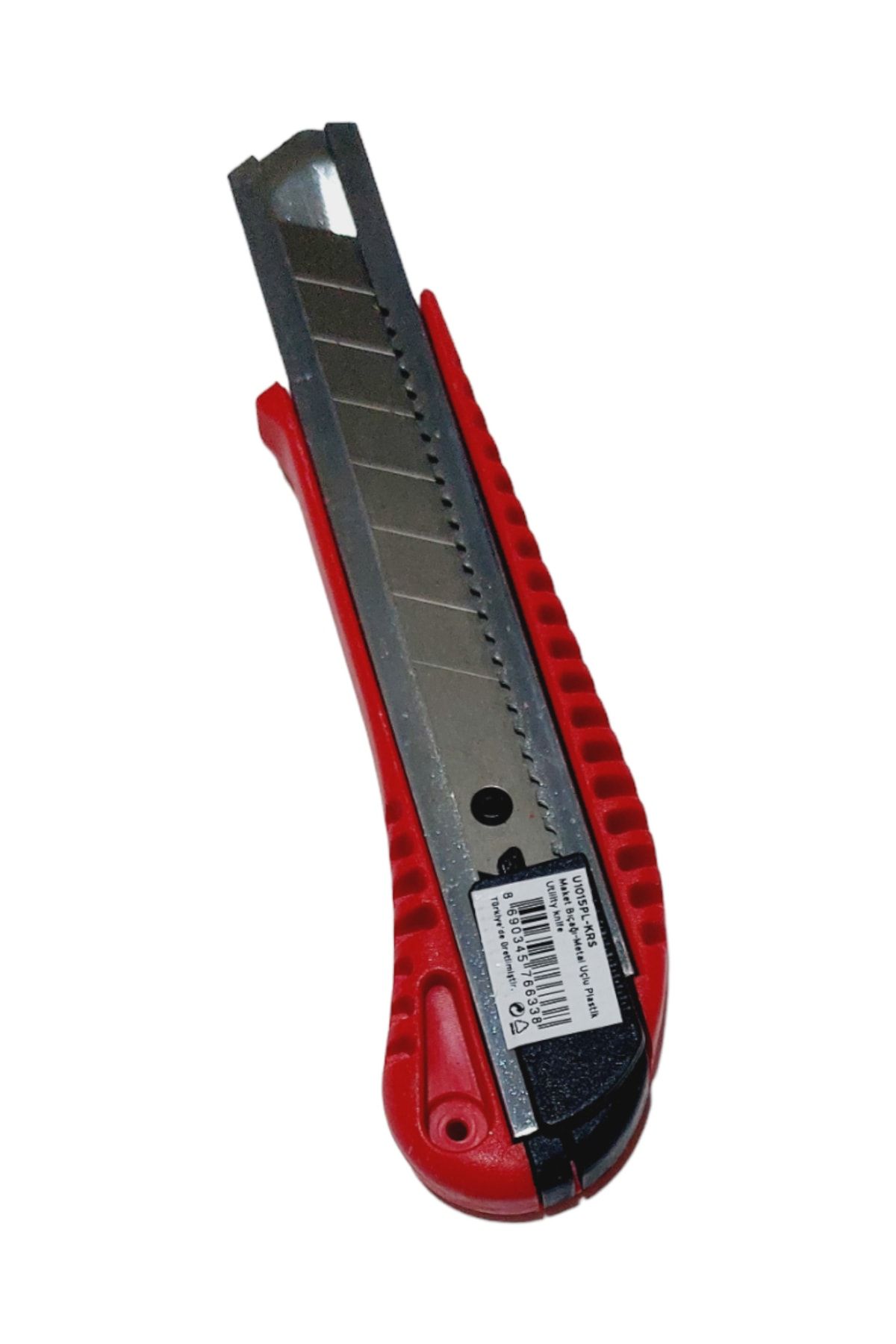 Umix Yüksek Kalite Metal Uçlu Sağlam Plastik Büyük Maket Bıçağı Kırmızı