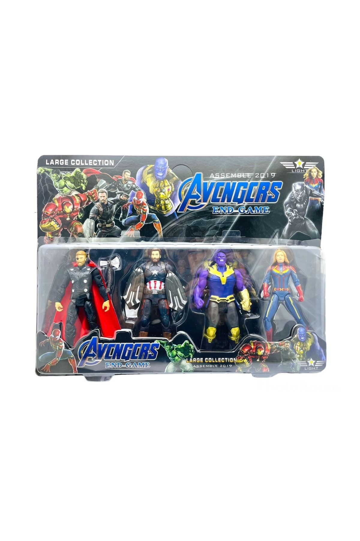 AVENGERS Yenilmezler Thanos Captain Marvel Thor Captain Amerika New Sesion 4,lü Figür Seti