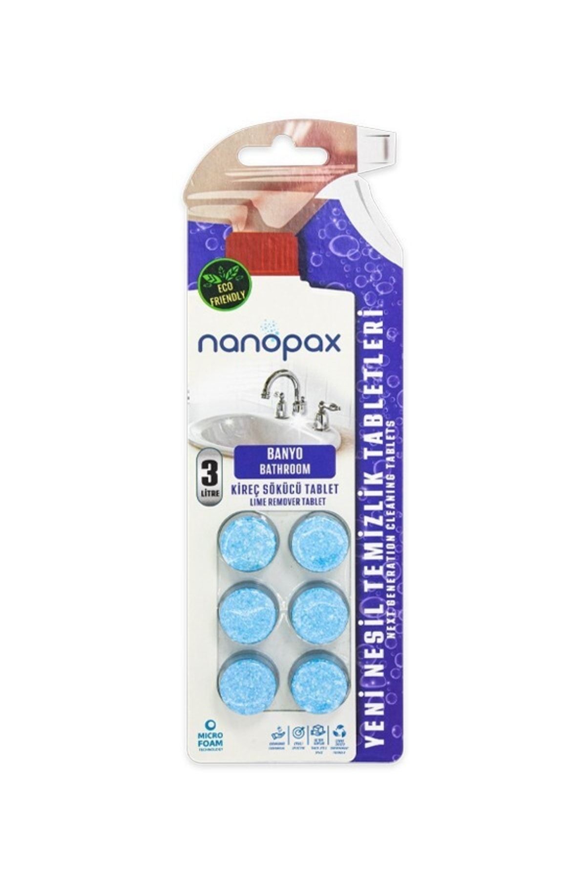 Miniso Nanopax Kireç Sökücü Temizlik Tableti 6 Tablet 3 L