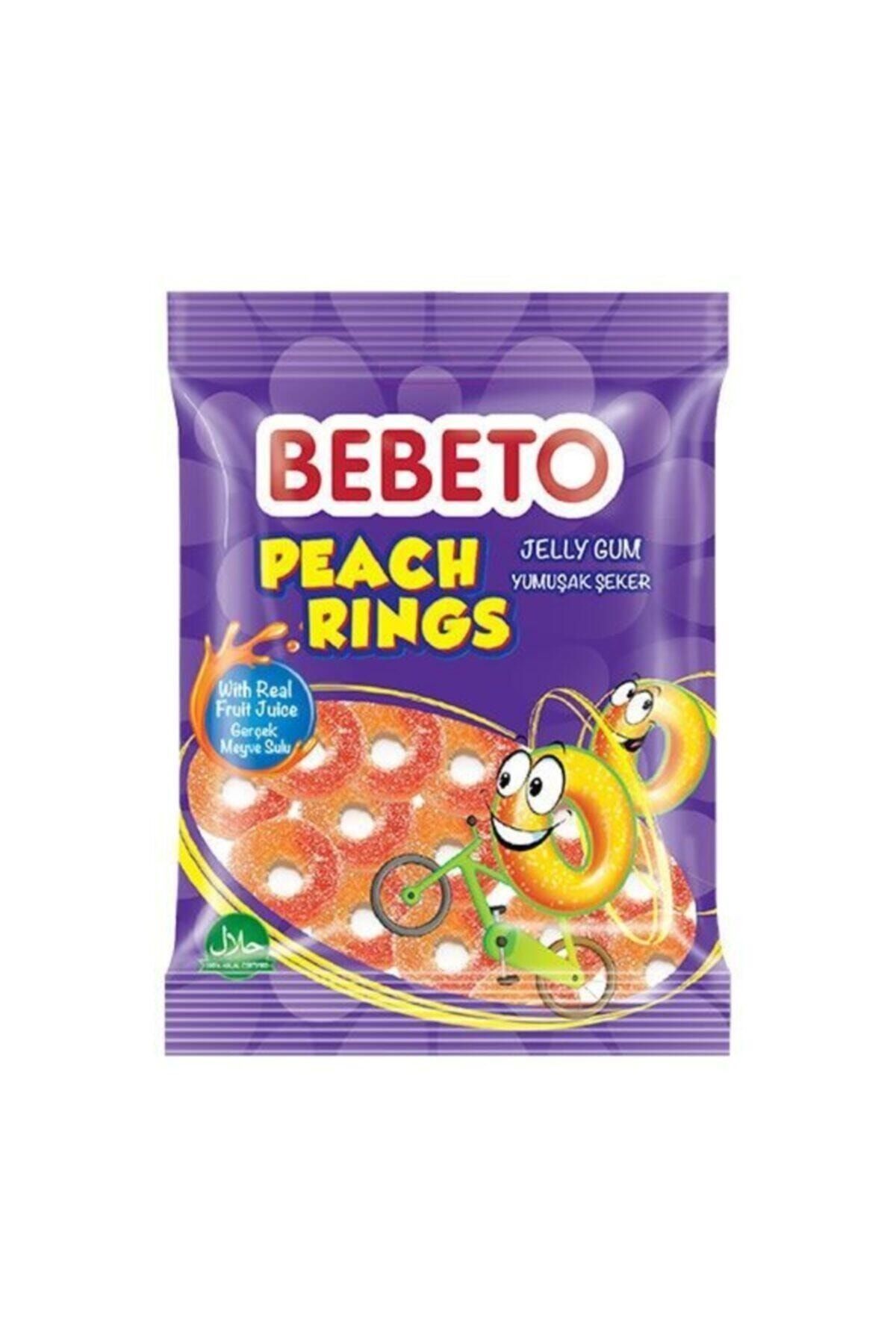 BEBETO Peach Rıngs 80gx12 Adet