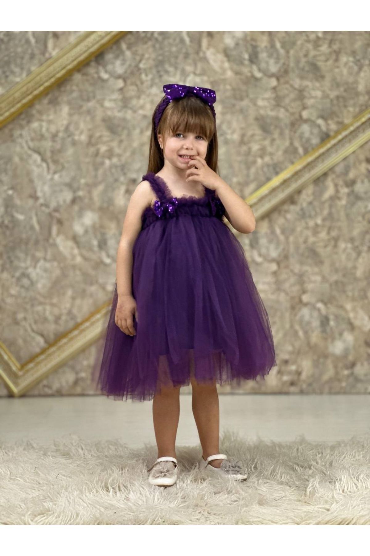 Pumpido Inci Model Kız Çocuk Elbisesi
