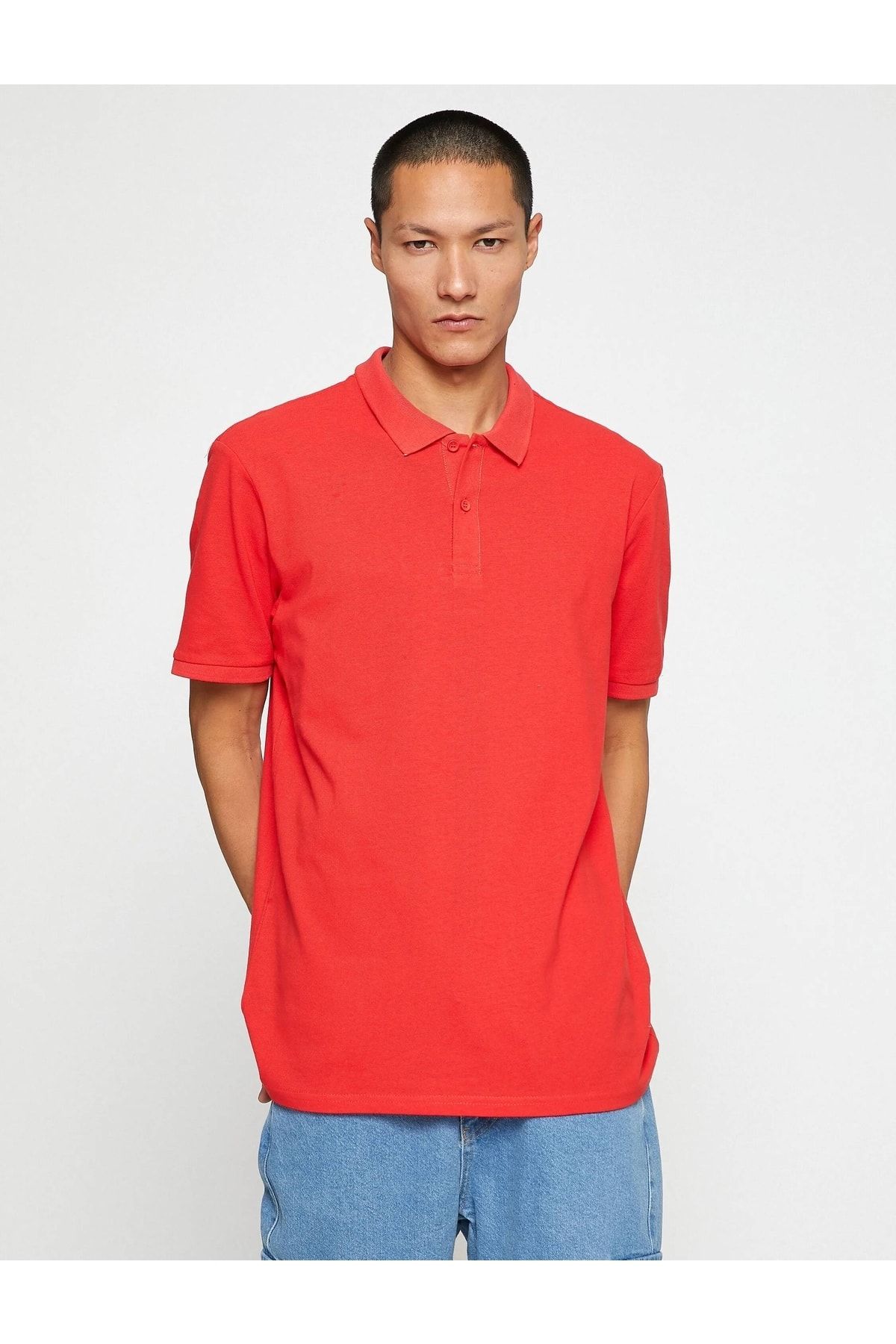 Koton 3sam10001mk Erkek T-shirt Kırmızı