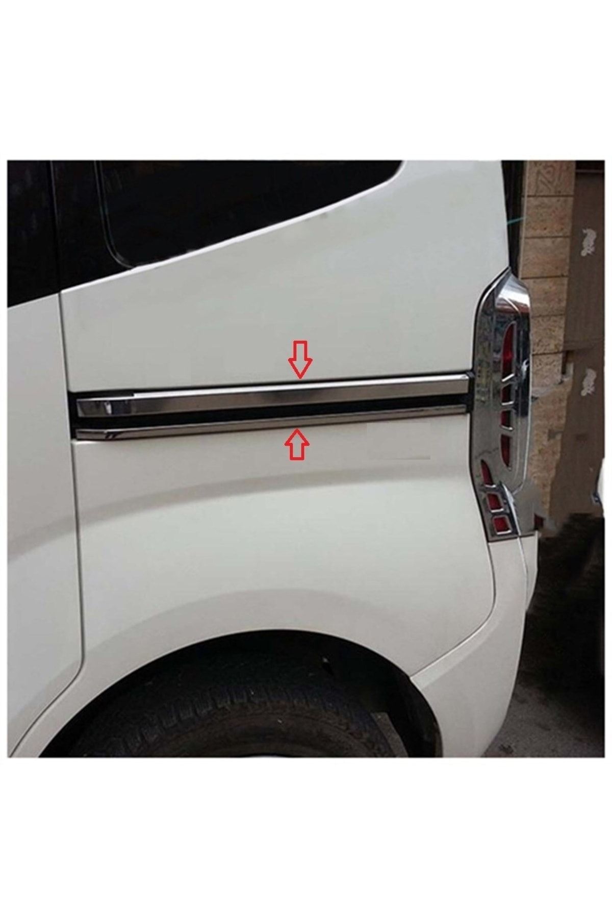 AKTİF OTO KROM Fiat Fiorino Sürgülü Kapı Nikelajı 4 Prç 2008