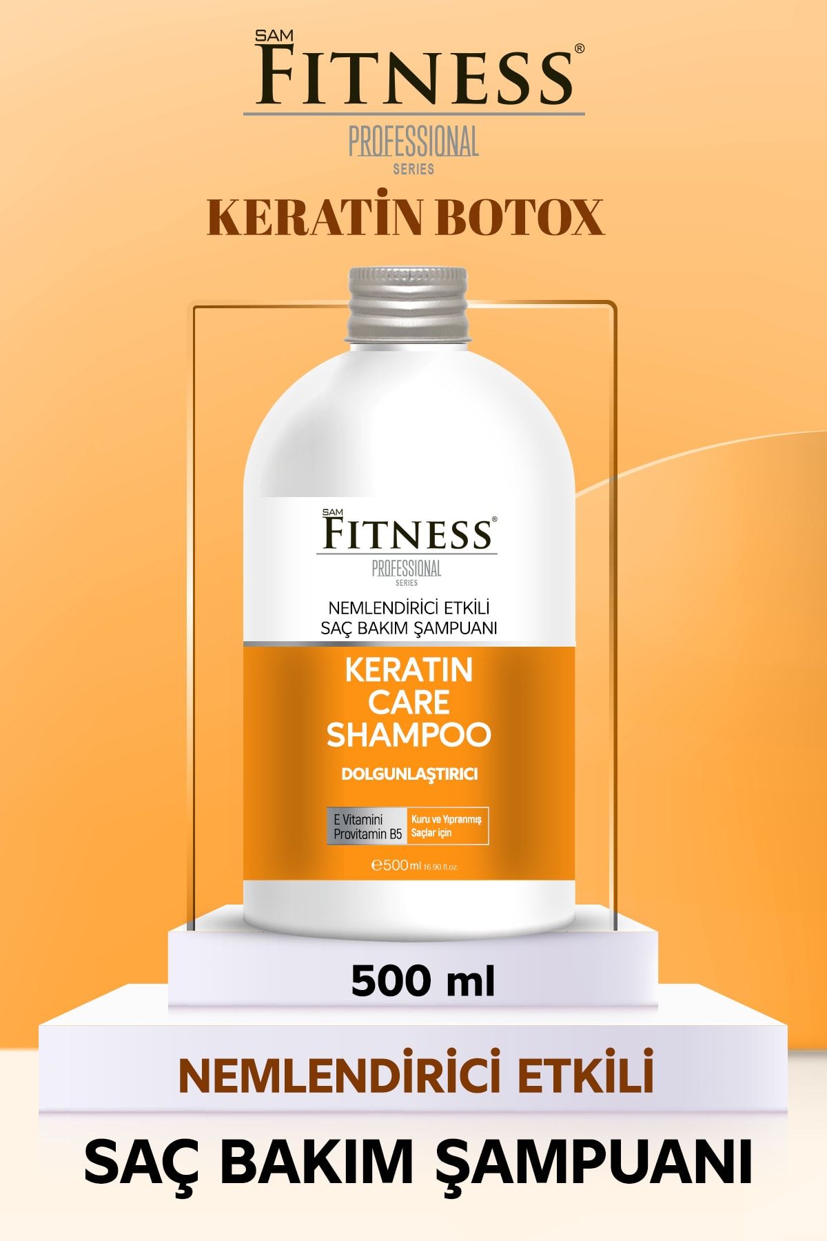 Fitness Professional Keratin Bakım Şampuan 500 Ml Nemlendirici Dolgunlaştırıcı Hacimlendiren Etki
