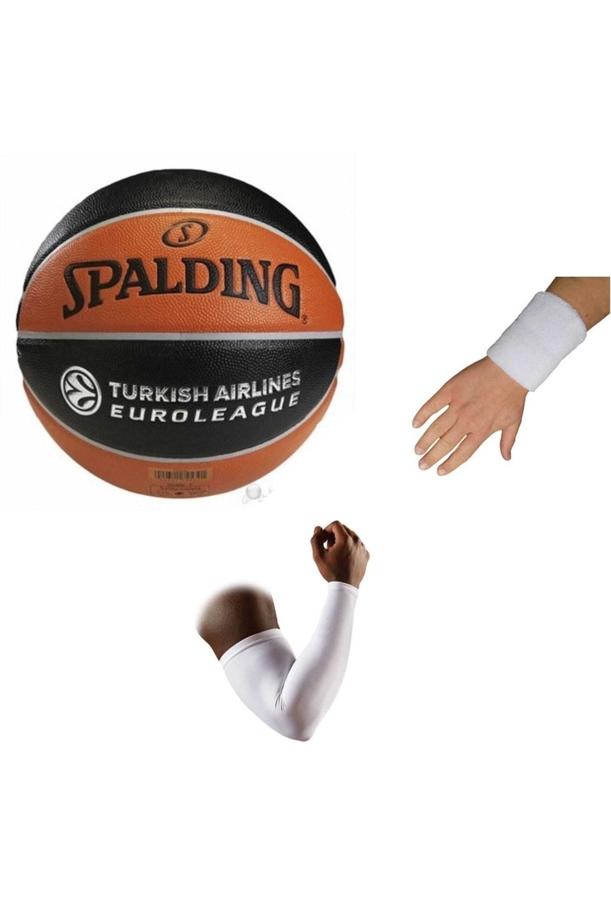 Spalding Basketbol Topu Tf150 7 Euroleague Tf150 6 Numara +basketbol Kolluğu+havlu Bıleklık