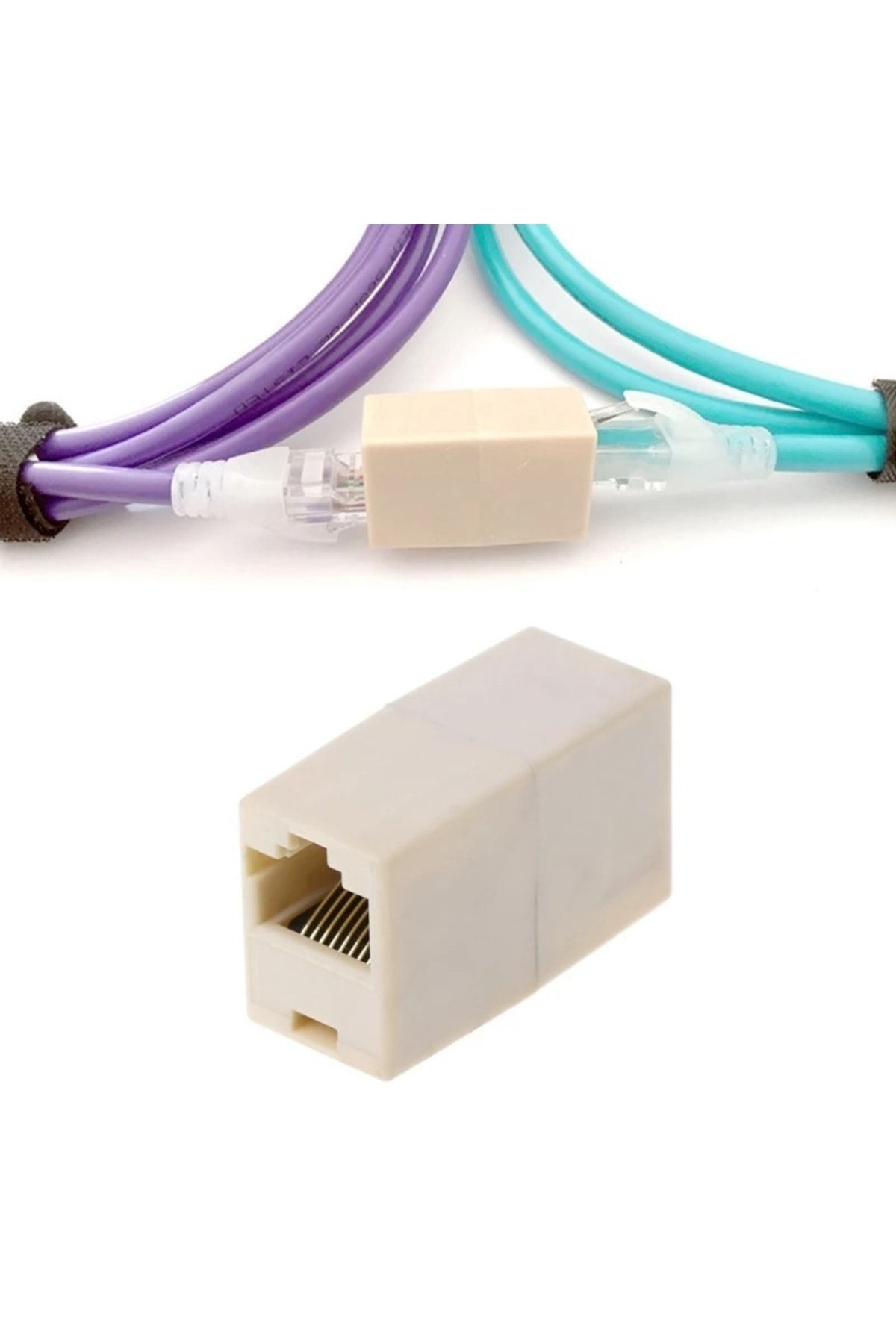 ATAELEKTRONİK Ethernet Cat5/cat6 Birleştirici-ethernet Kablo Ara Uzatma Aparat Internet Birleştirici Rj45 Jak