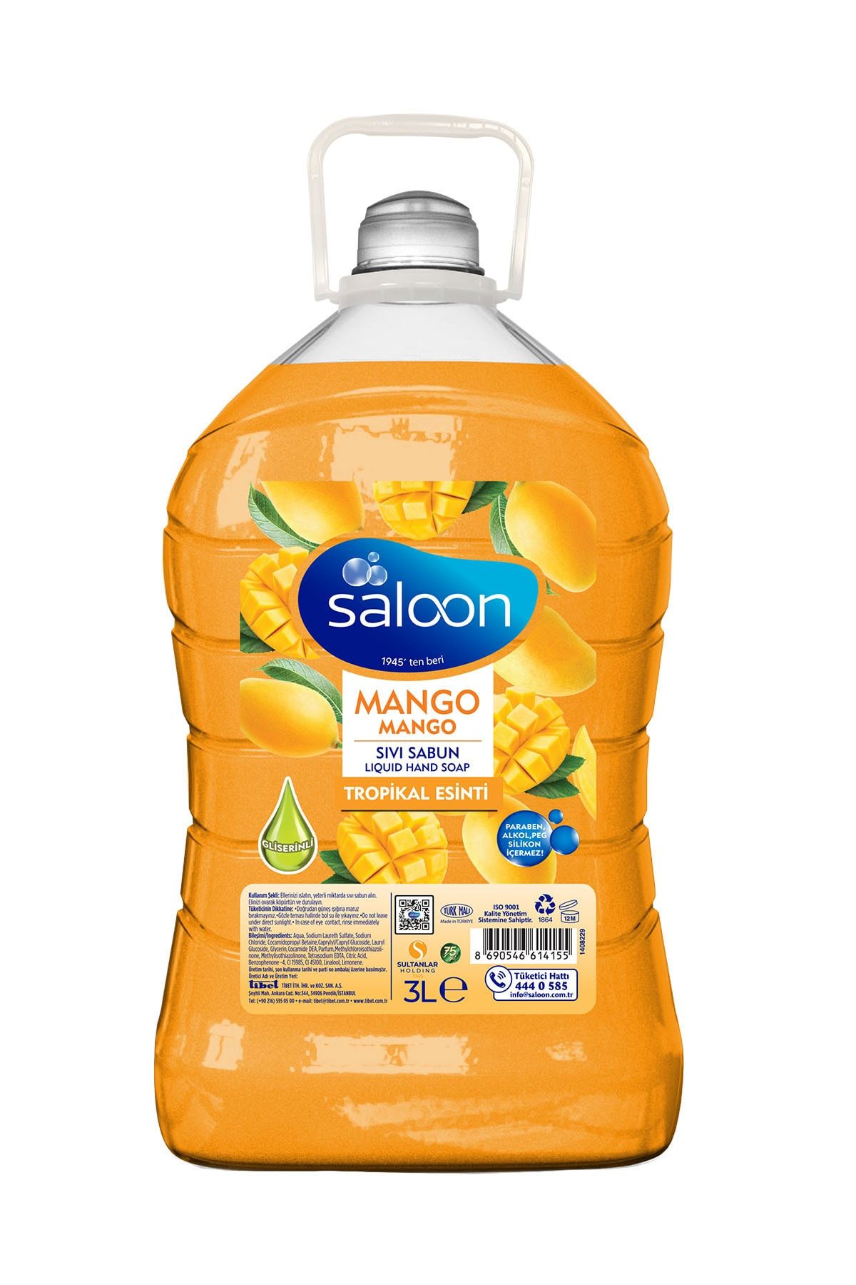 Saloon Sıvı Sabun Taze Mango 3 lt