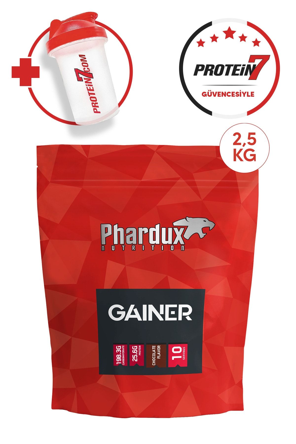 Phardux Nutrition Gainer Karbonhidrat Tozu 2500gr - Çikolata Aromalı