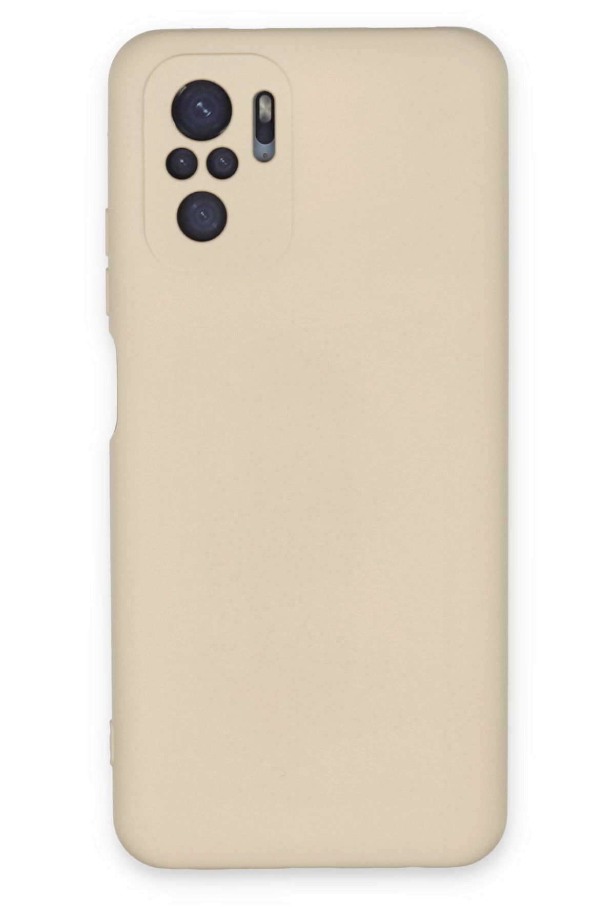 Dijimedia Xiaomi Poco M5s Kılıf Nano Içi Kadife Silikon - Bej