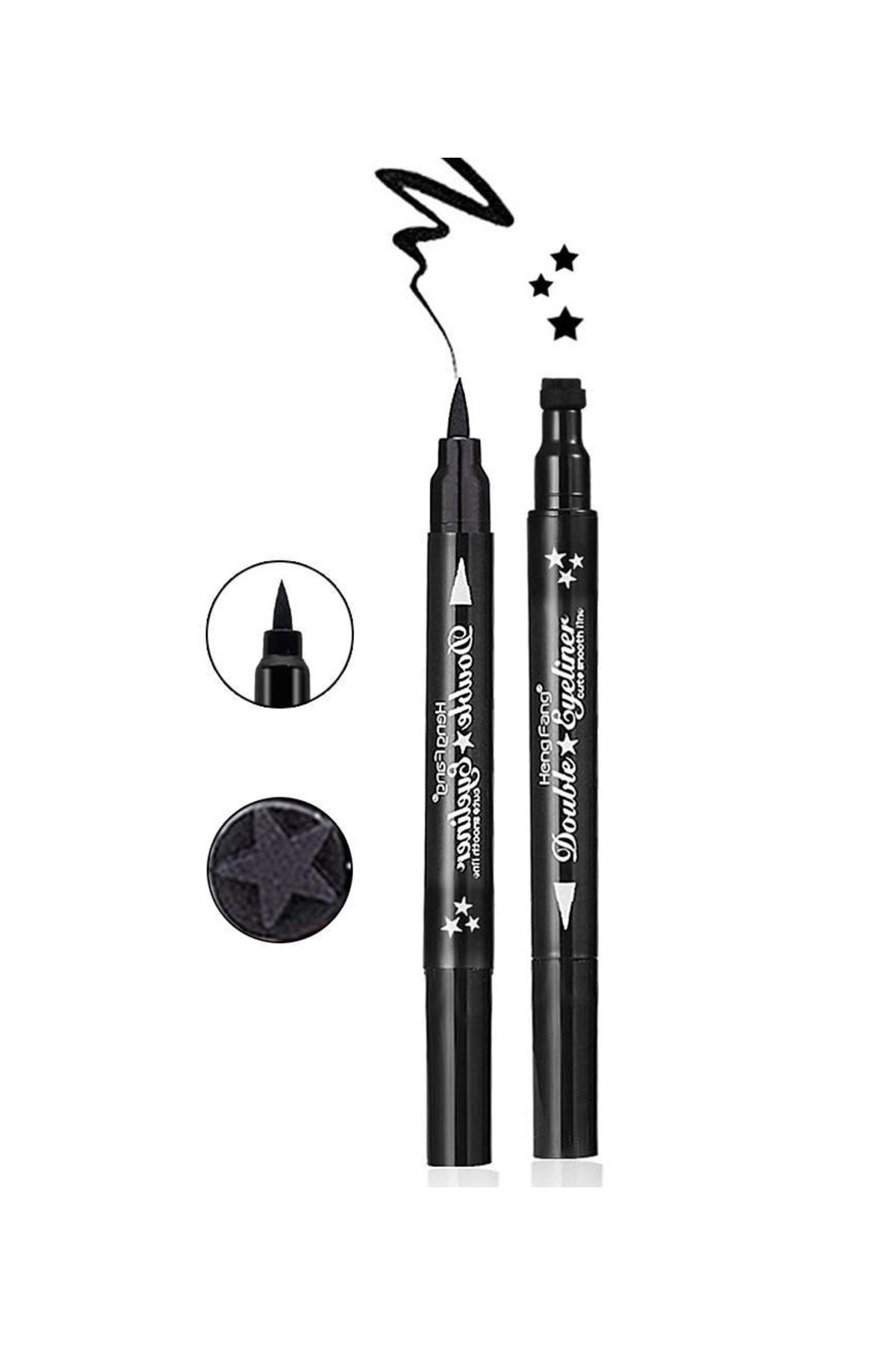 LİZAGOLD Çift Uçlu Yıldız Eyeliner Desenli