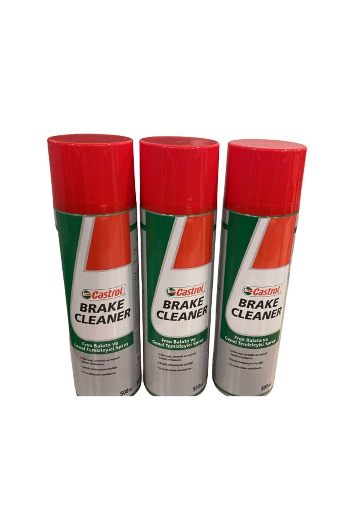 Castrol Brake Cleaner 3'lü Fren Balata Ve Genel Temizleme Spreyi 500 ml