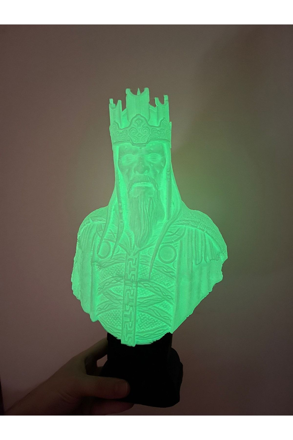 Carbontech 3D Teknolojileri Ölüler Kralı King Of The Dead 15cm Yüzüklerin Efendisi Büst Dekoratif Hediyelik Figür Heykelcik
