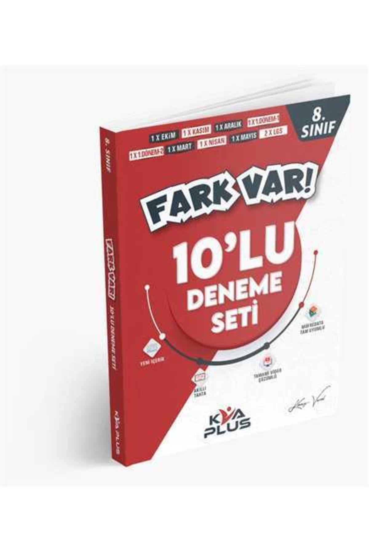 Kva Yayınları 8. Sınıf Lgs Fark Var 10'lu Deneme Seti 2025 (10 ADET OPTİK KODLAMA HEDİYE)