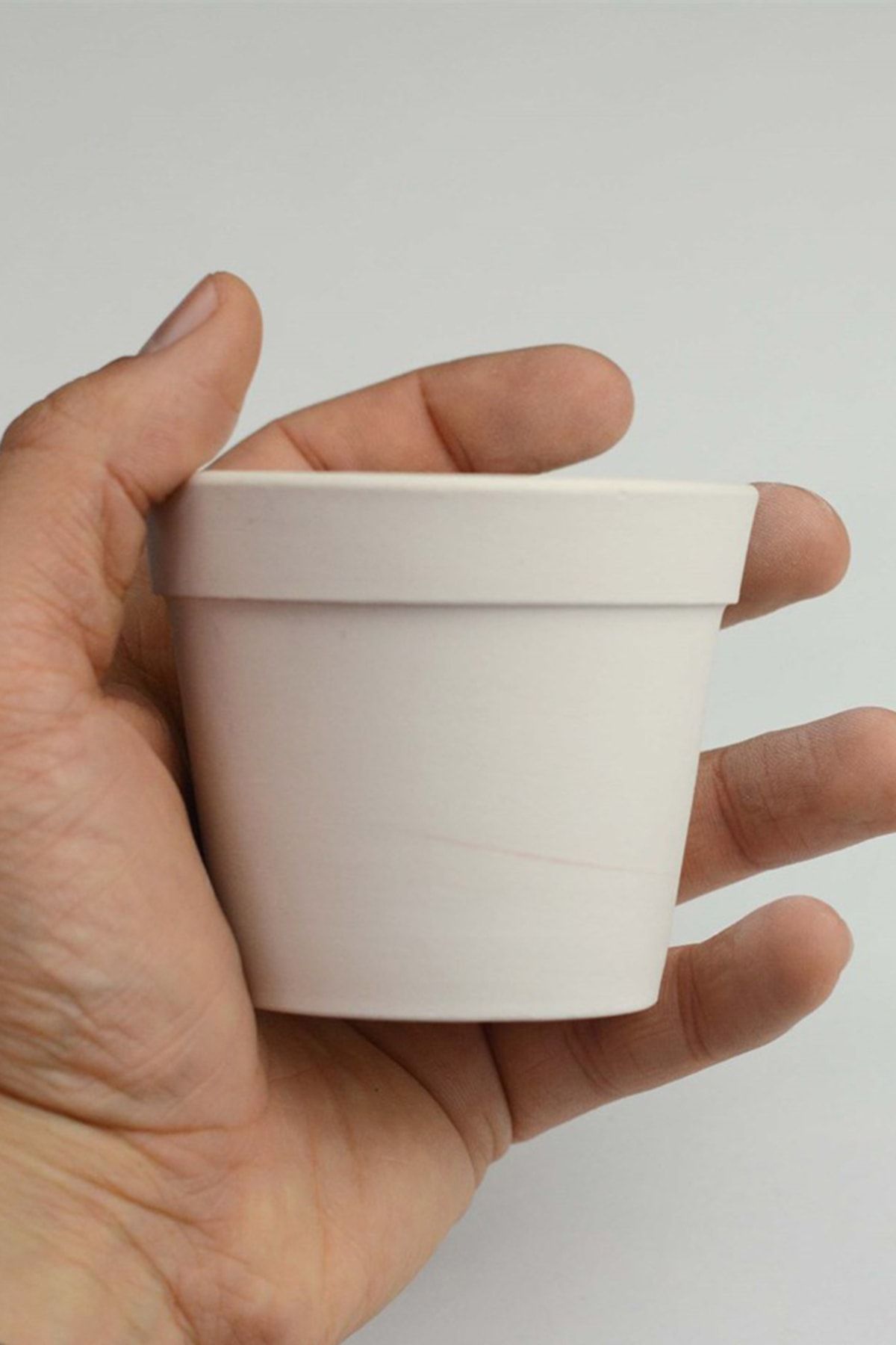 Refsan Minyatür Mini Saksı | Seramik Bisküvi - 8 Cm (HAM ÜRÜN)