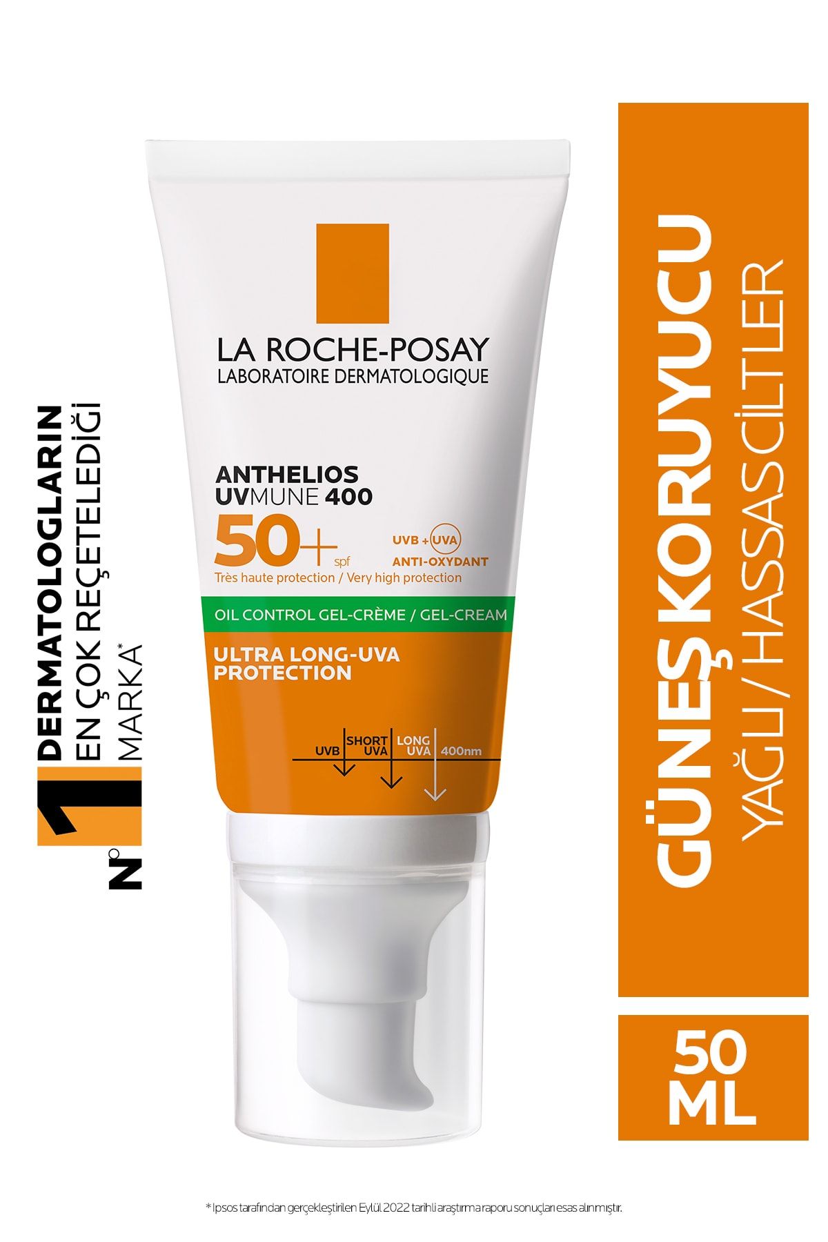 La Roche Posay La Roche-posay Anthelios Uvmune Oil Control Spf 50+ Yağlı Ciltler Için Yüz Güneş Kremi