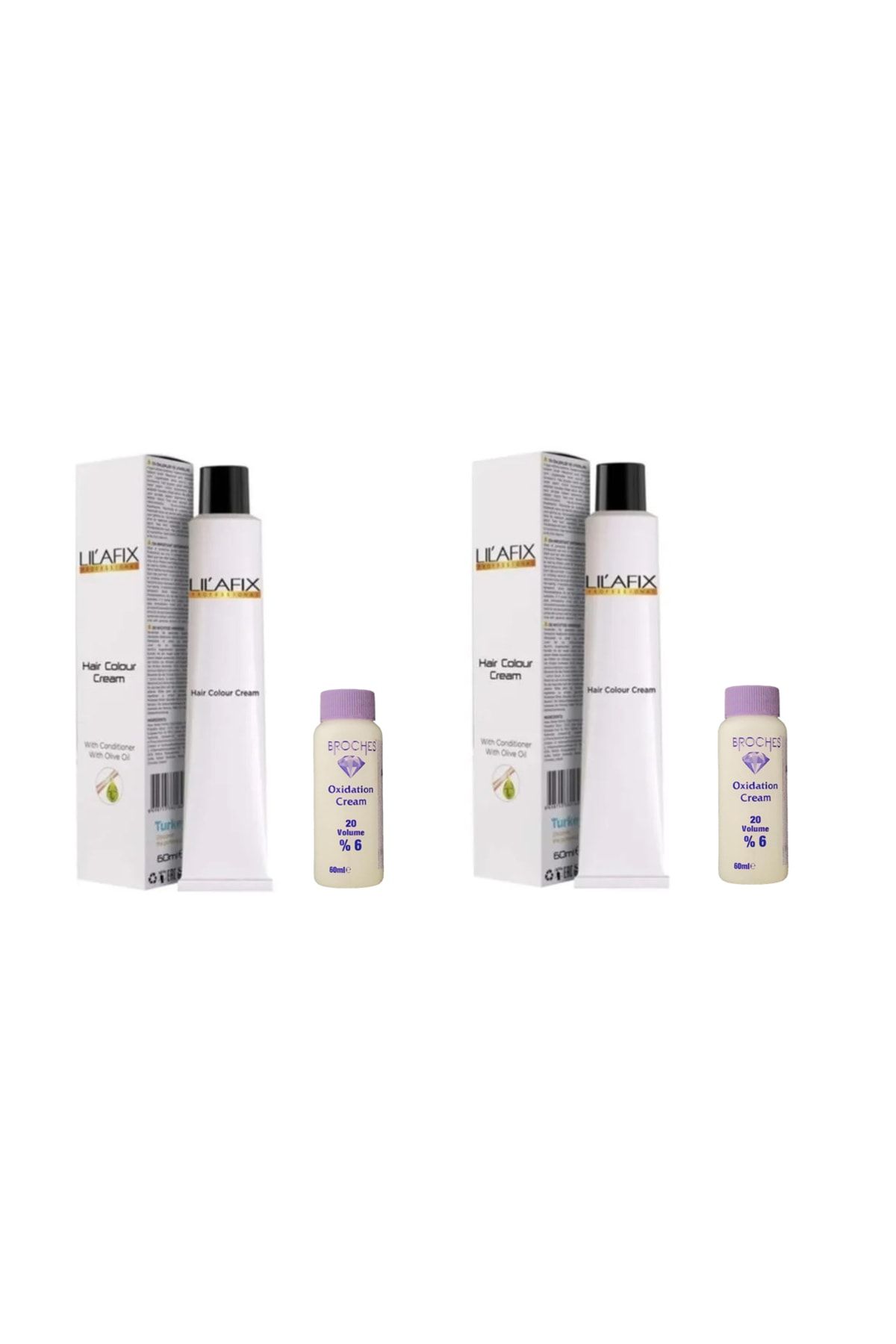 Lilafix Saç Boyası 7/73 Karamel & Broches 20 Volume %6 Oksidan 60ml 2'li Set