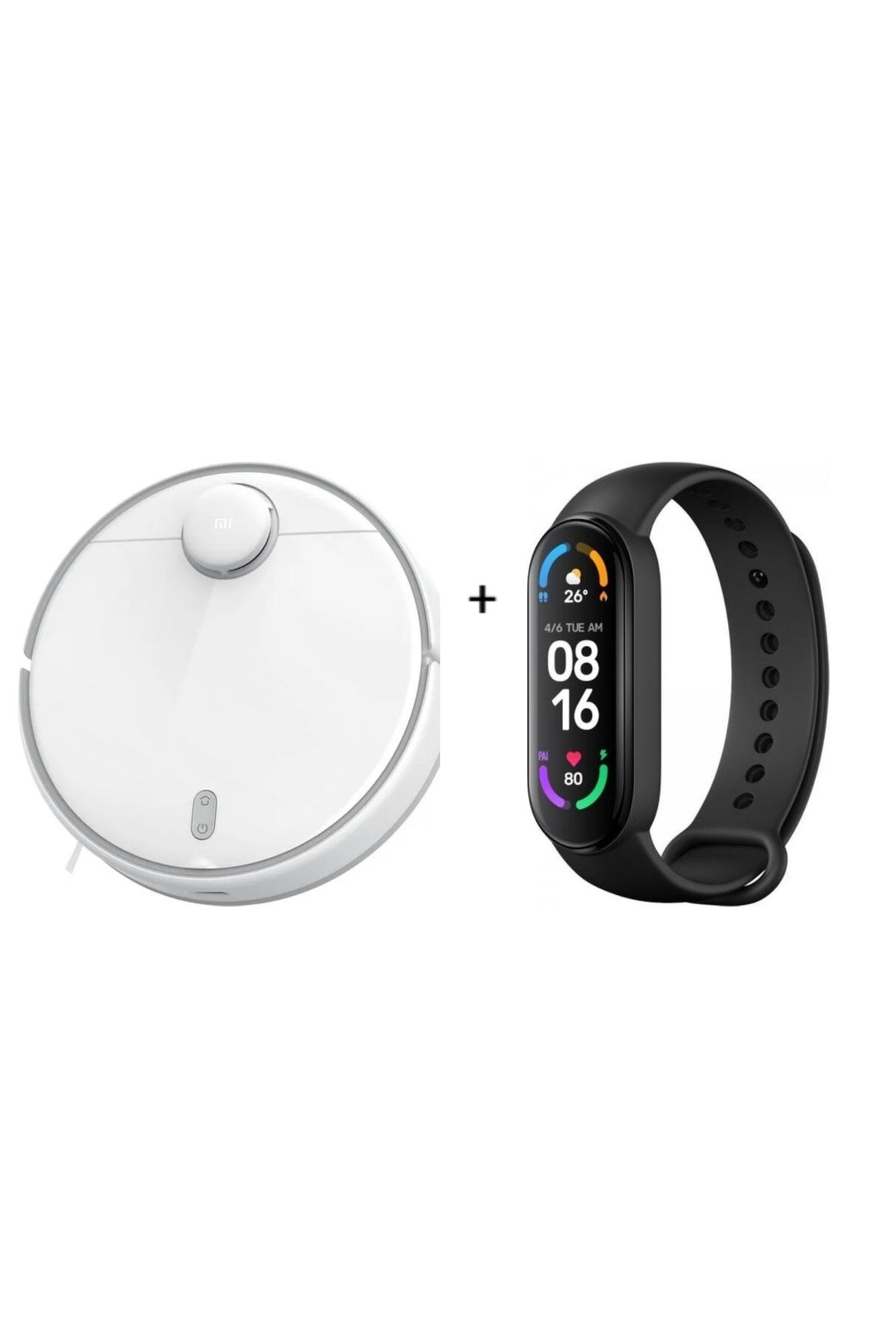 Xiaomi Mi Robot Vacuum Mop 2 Pro Akıllı Robot Süpürge - Beyaz + Mi Band 6 Akıllı Bileklik
