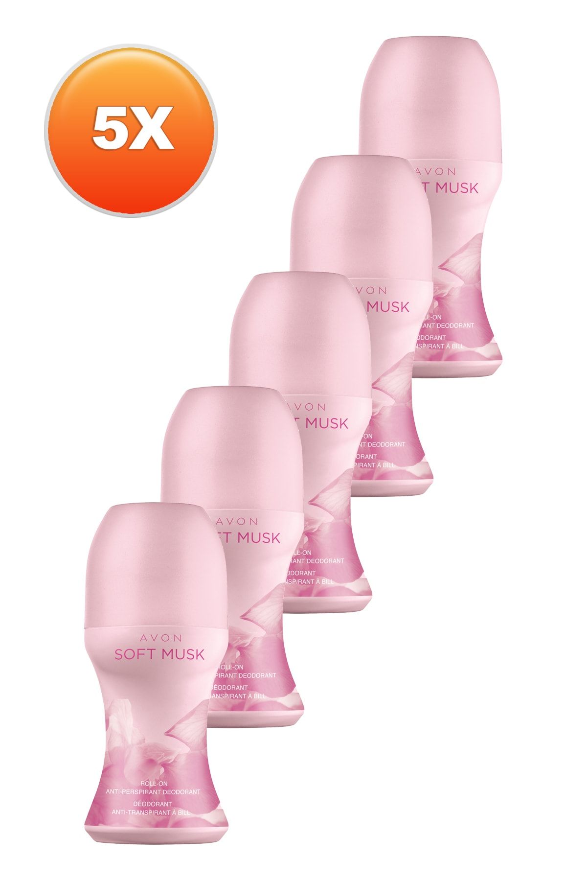 Avon Soft Musk Kadın Rollon 50 Ml 5'li Set