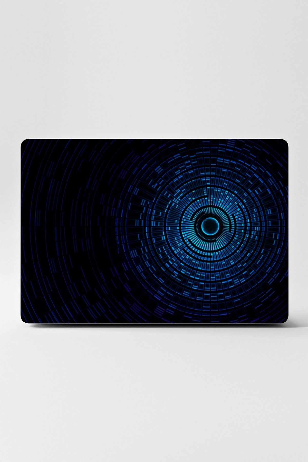 TUGİBU Laptop Sticker Kaplama Notebook Macbook Mavi Siyah