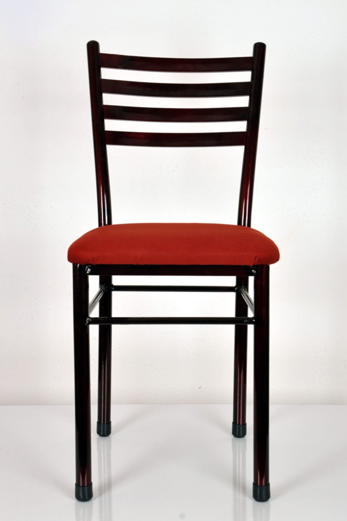 yılmaz masacılık 3 Adet Bordo Metal Mutfak Sandalyesi Demir Sandalye Retro Sandalye