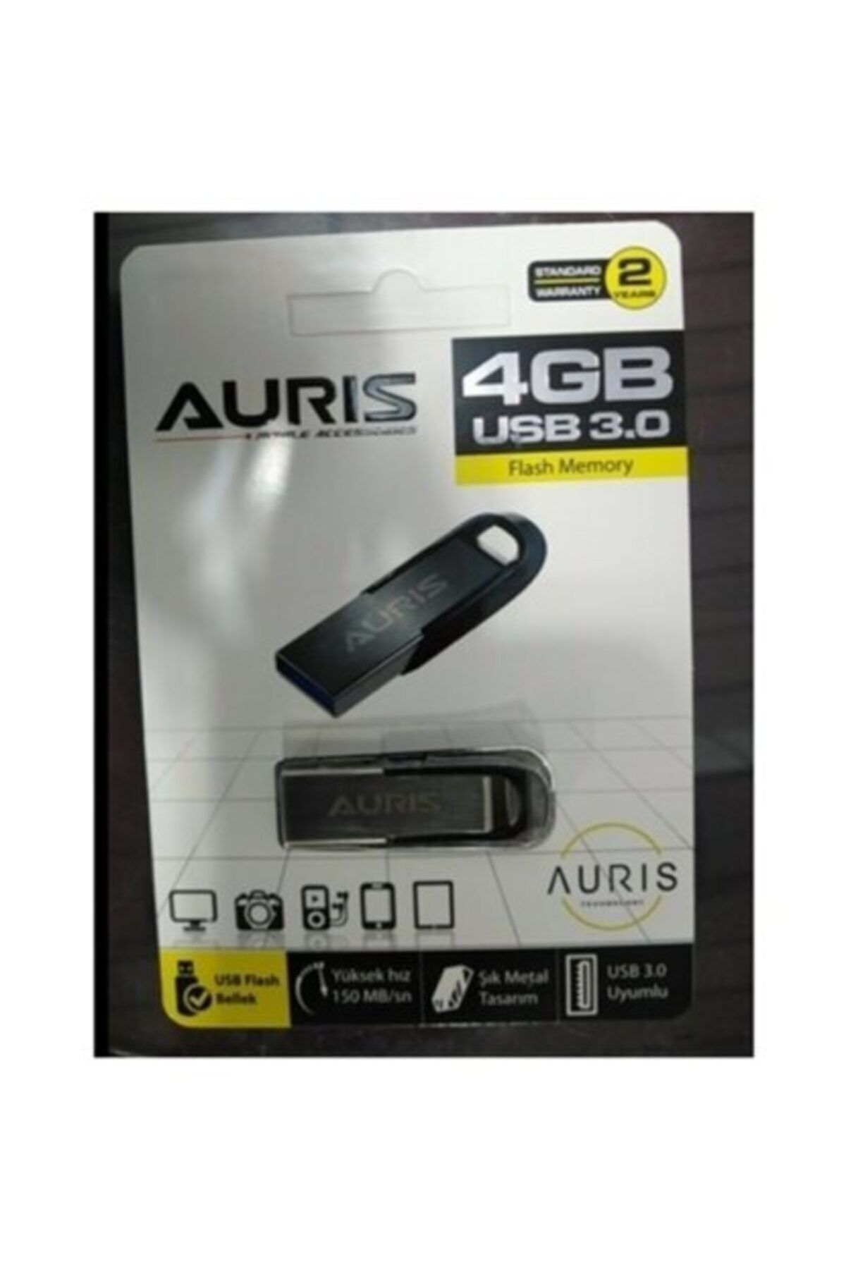 Auris 4gb Metal Flash Bellek Usb 3.0