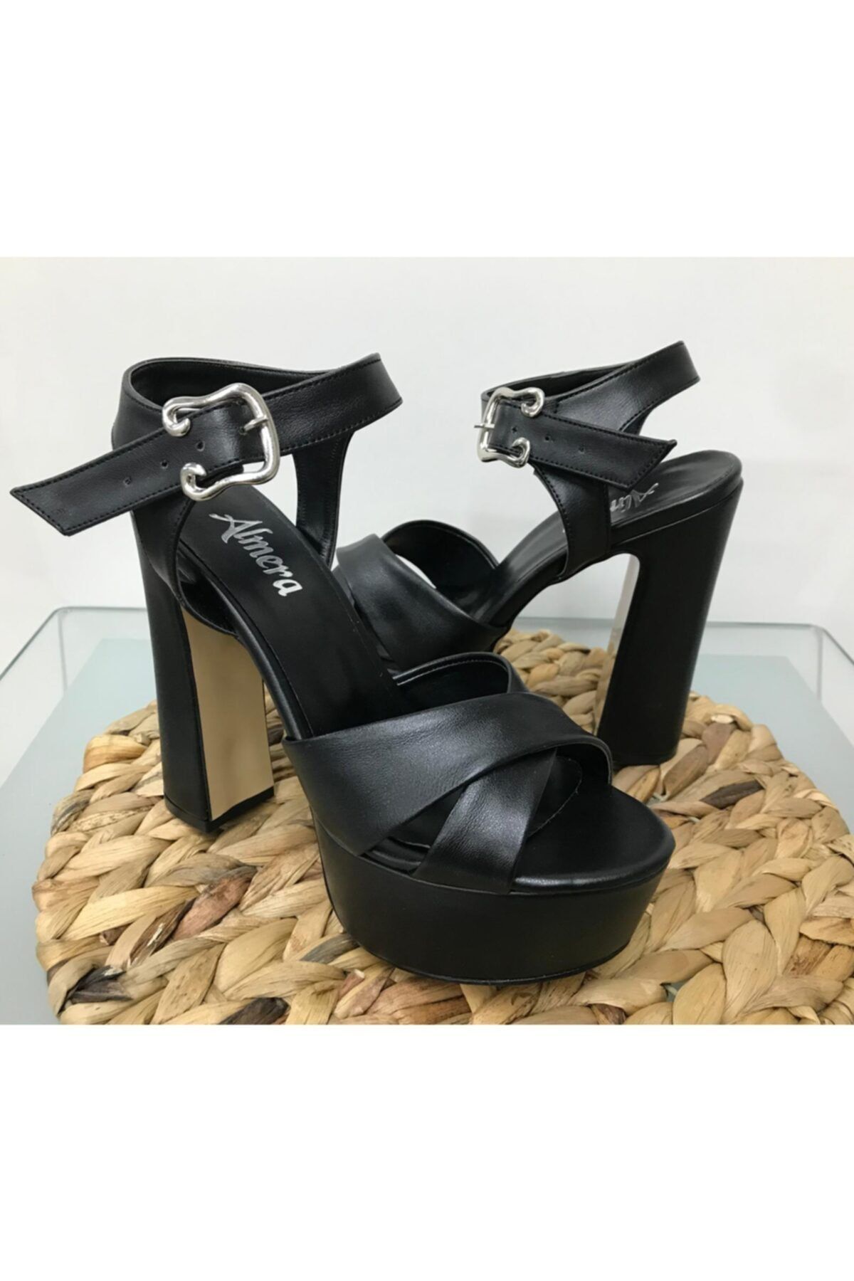 Almera's Shoes Siyah Platform Ayakkabı B0571