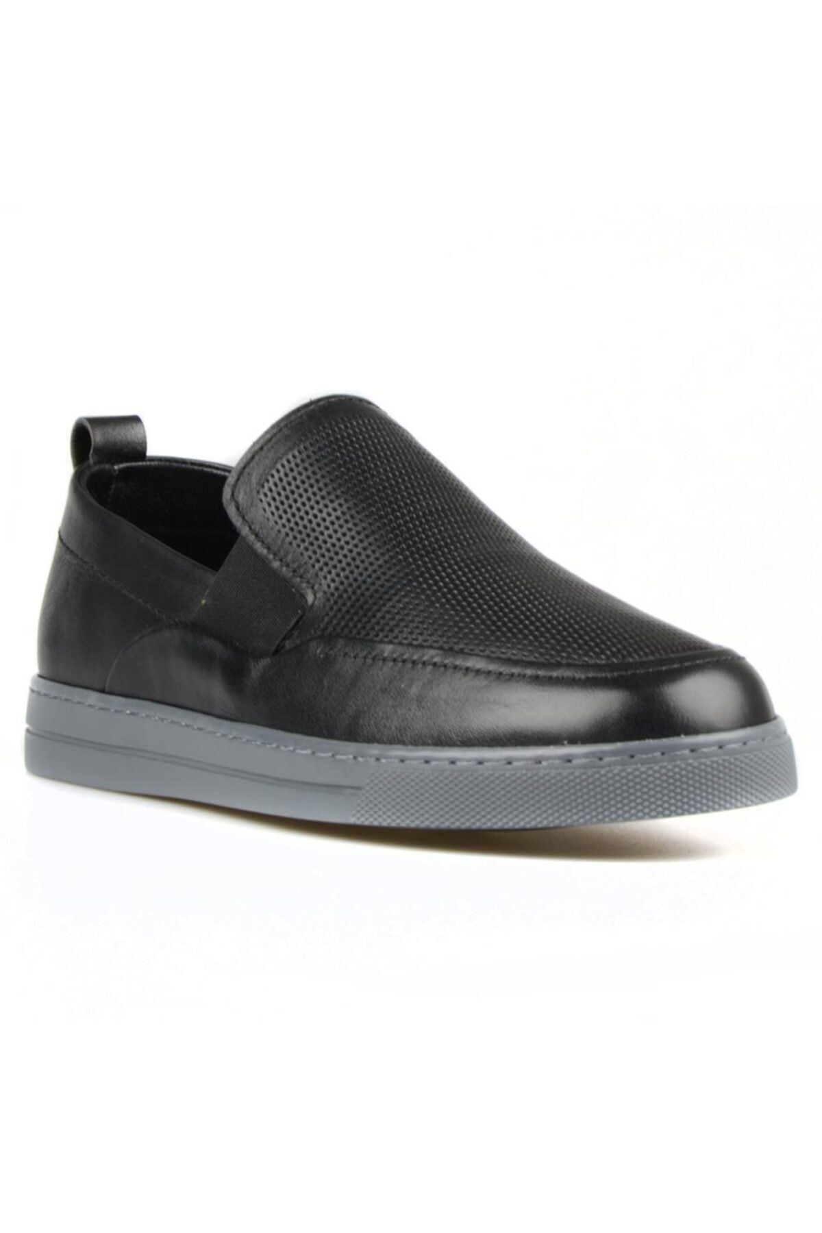 FootCourt Erkek Siyah Yazlık Loafer Ayakkabı