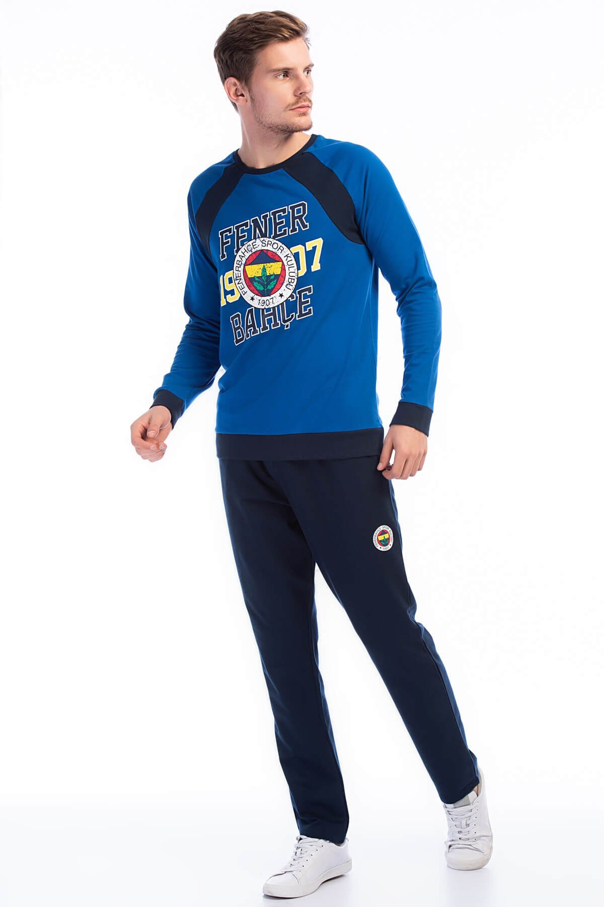 Fenerbahçe Fenerbahçe Mavi Erkek Pijama Takımı