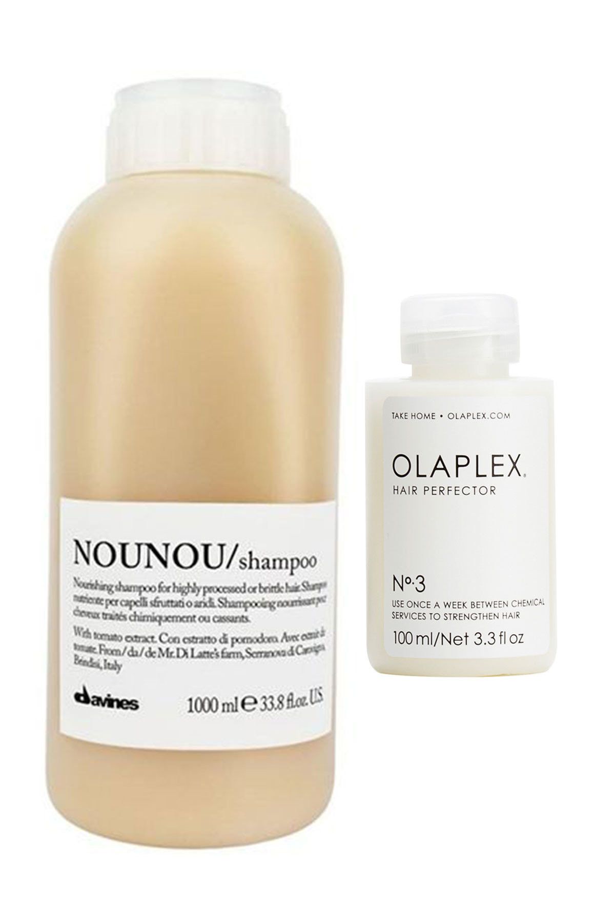 Davines Nounou Şampuan 1000ml + Olaplex Saç Kusursuzlaştırıcı 100 ml 2840095011177