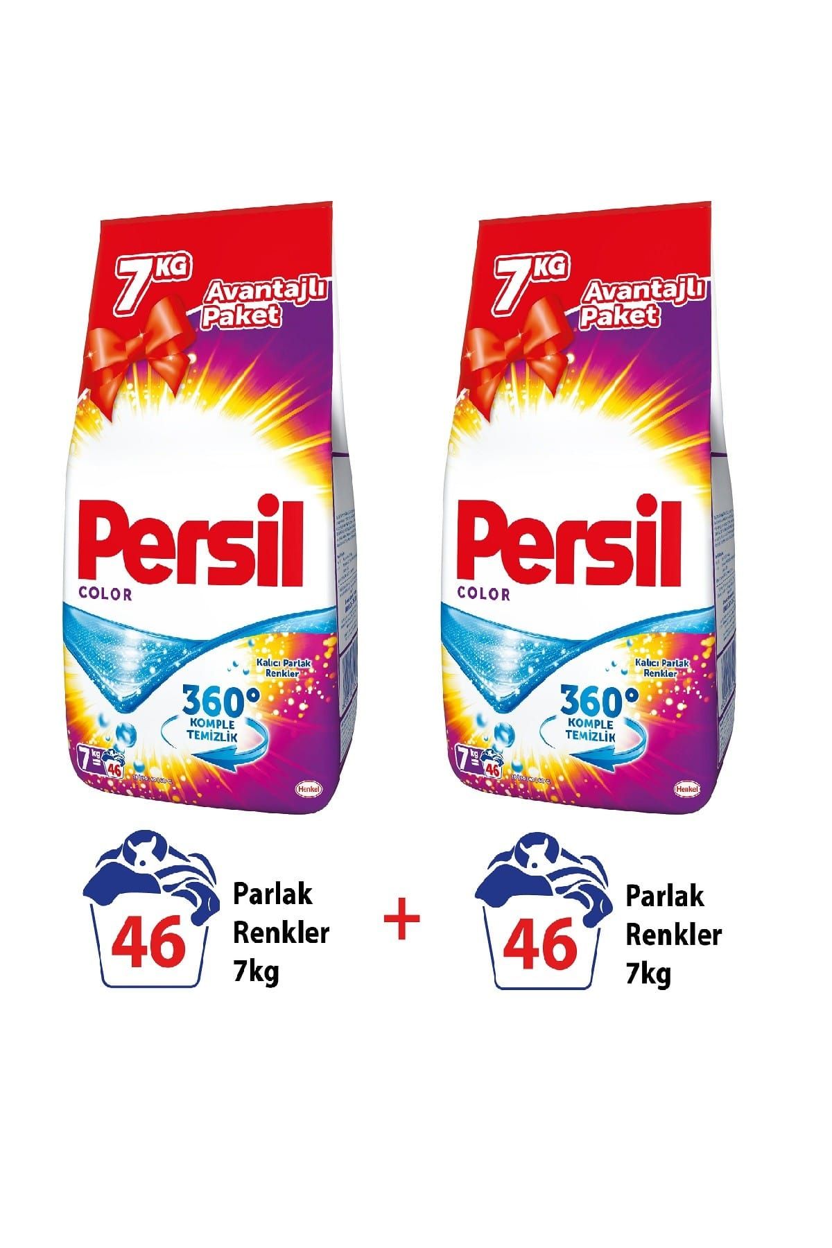 Persil Toz Çamaşır Deterjanı Color 7 kg 46 yıkama Mix 2 li