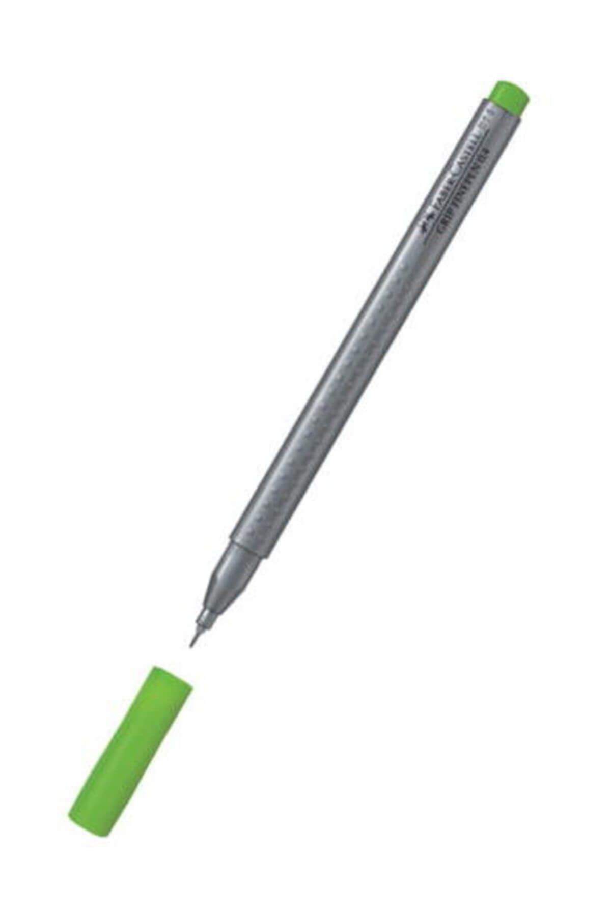 Faber Castell Grip Finepen İnce Uçlu Kalem 0.4 mm Çim Yeşili