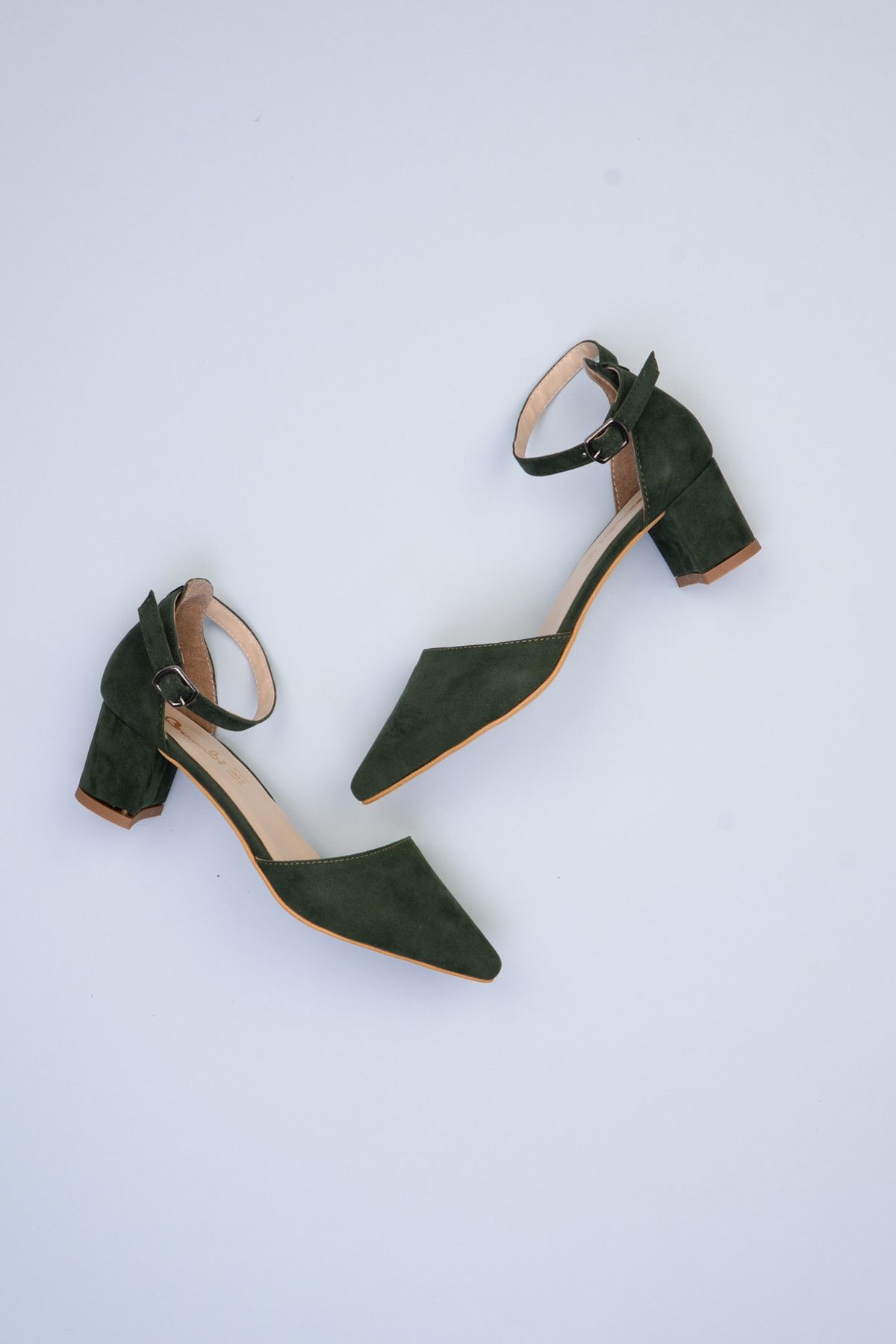 Bambi Koyu Yeşil Kadın Klasik Topuklu Ayakkabı F0345720072