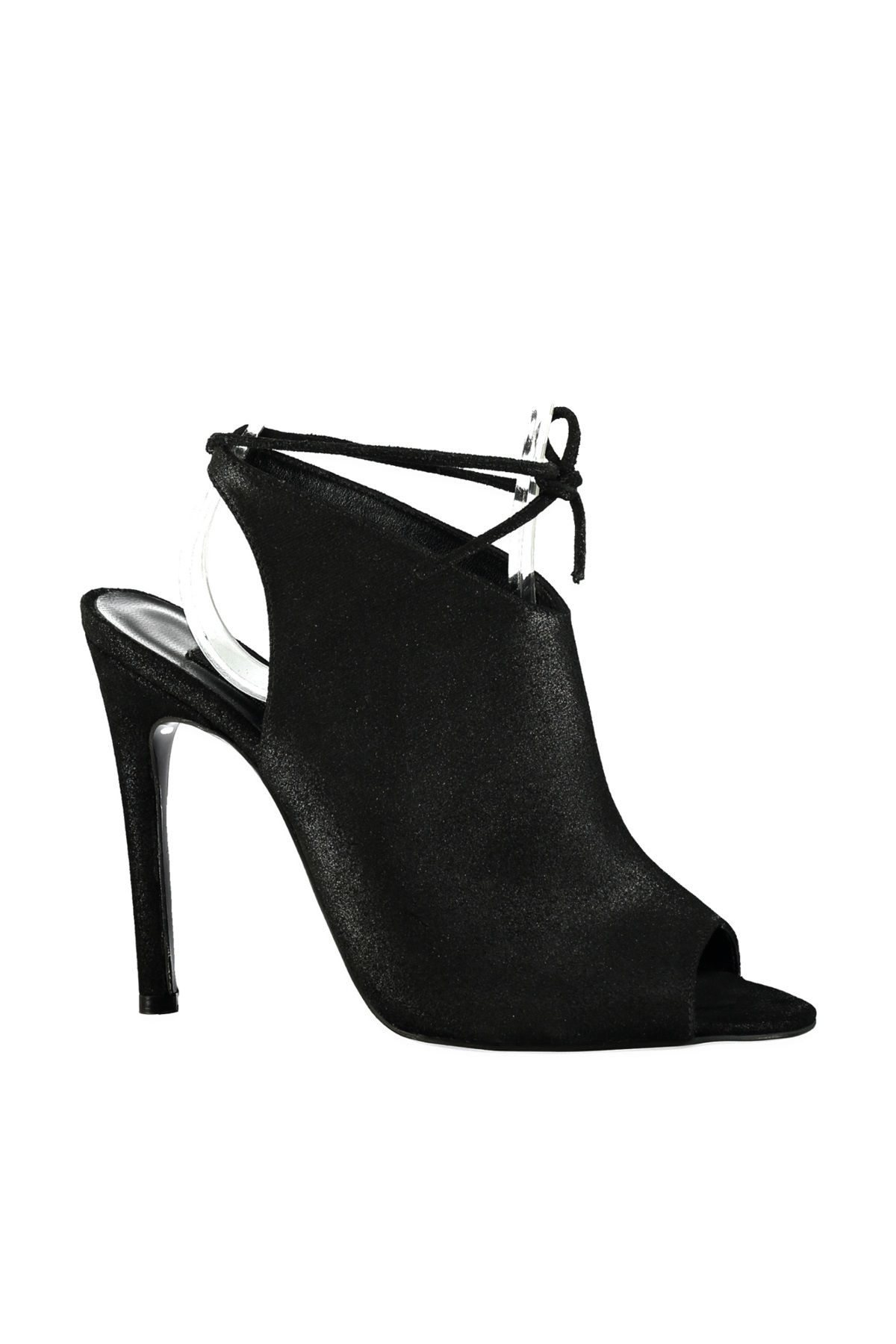 Elle AYSHA Hakiki Deri Siyah Kadın Klasik Topuklu Ayakkabı