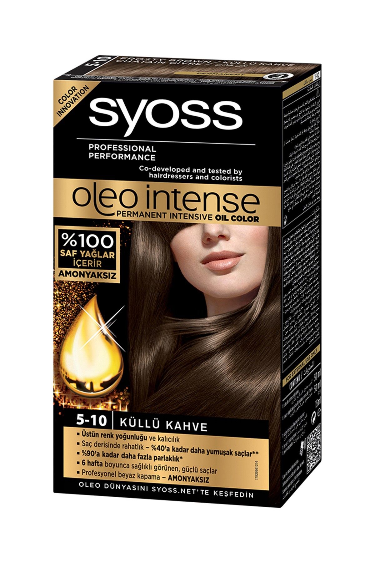 Syoss Saç Boyası - Oleo Intense Color 5-10 Küllü Kahve