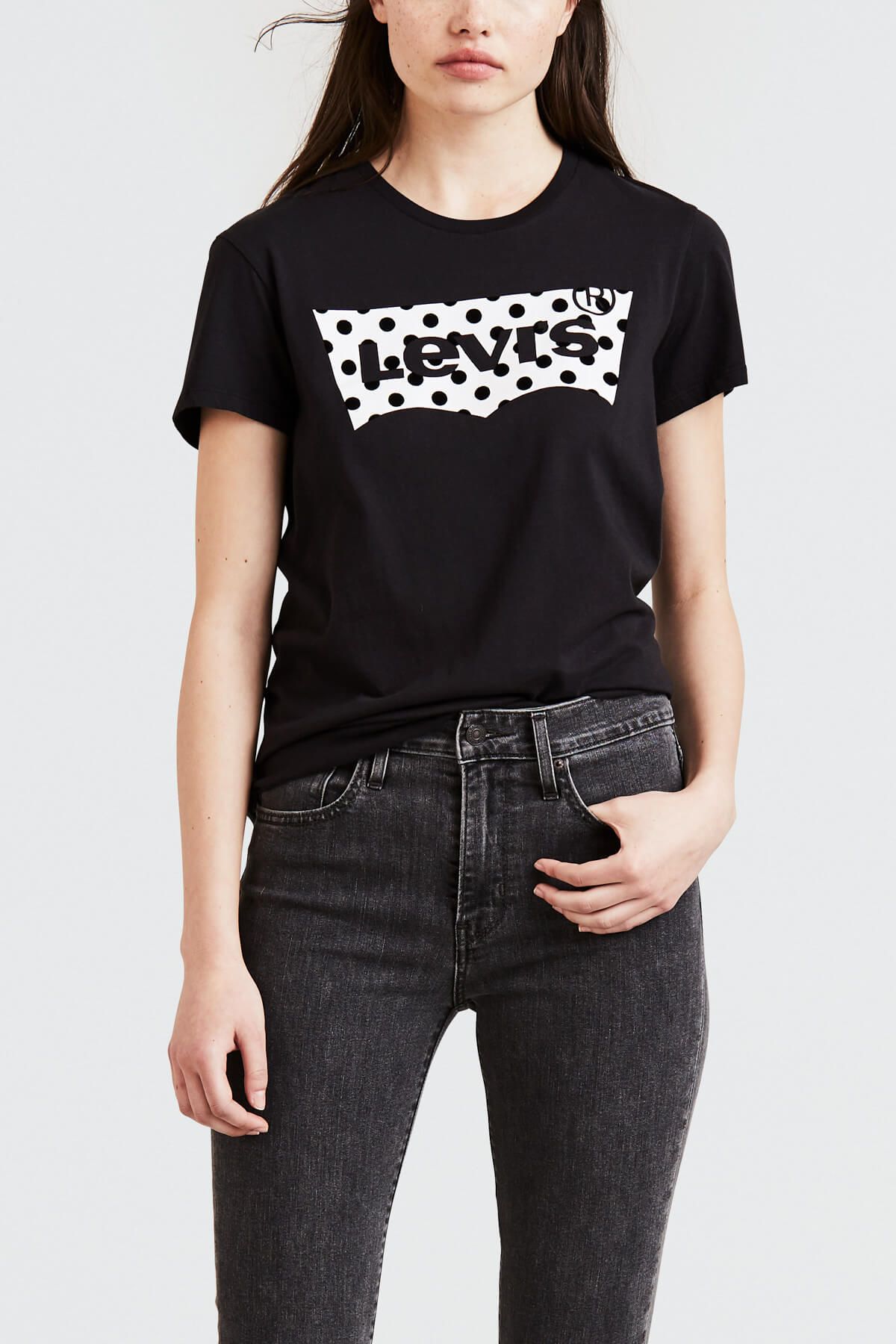 Levi's Kadın The Perfect Polka Dot Housemark T-shirt 17369-0386