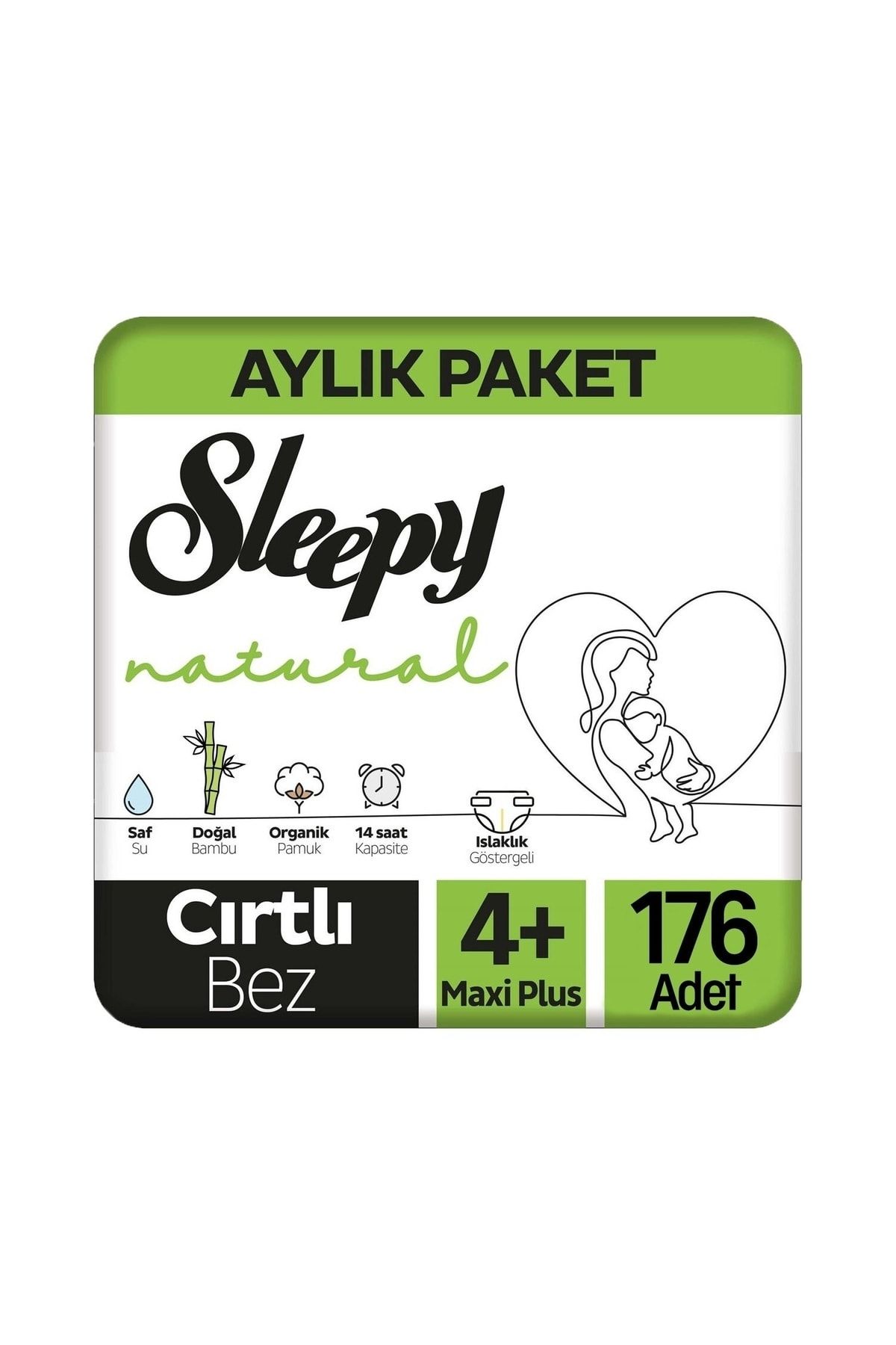Sleepy Natural Bebek Bezi Ultra Avantaj Paketi Maxi Plus 4+ No 88 Li X 2 Adet